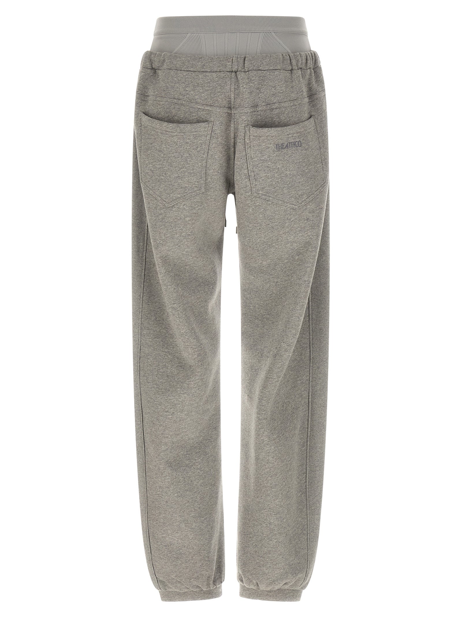 The Attico Gray Cotton Joggers (Workout Pants)