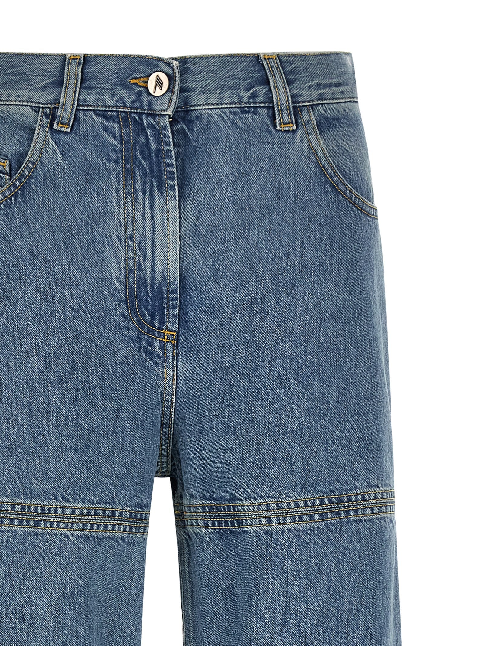 The Attico Blue Cotton Jeans Denim