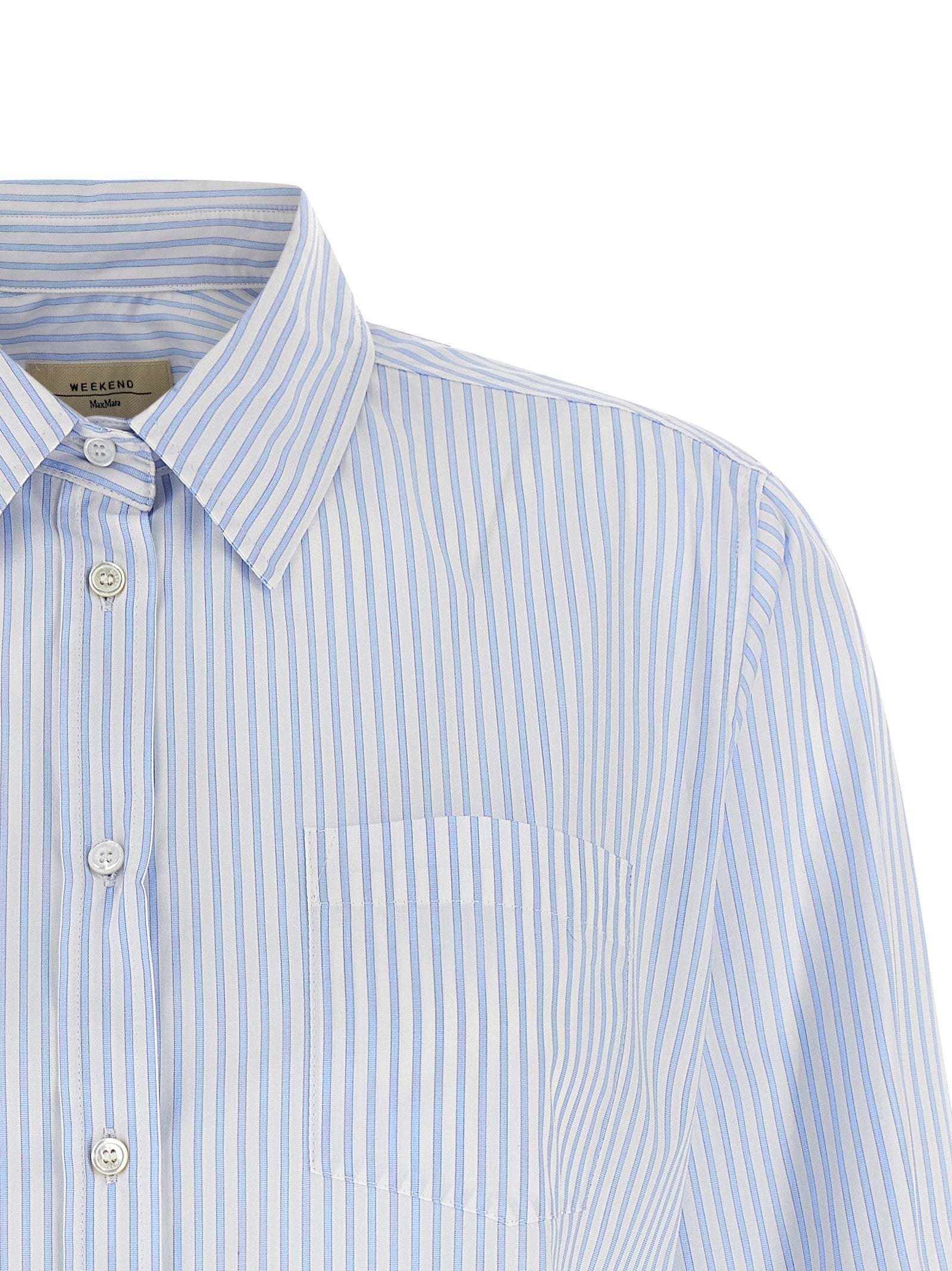 Max Mara Blue Cotton Blouse