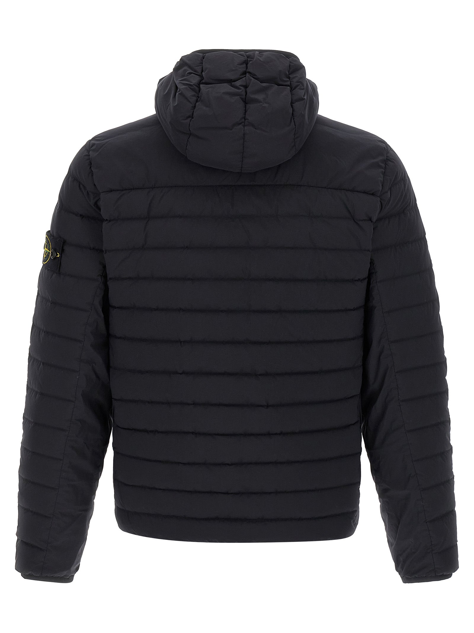 Stone Island Blue Polyamide Full-Length Jacket