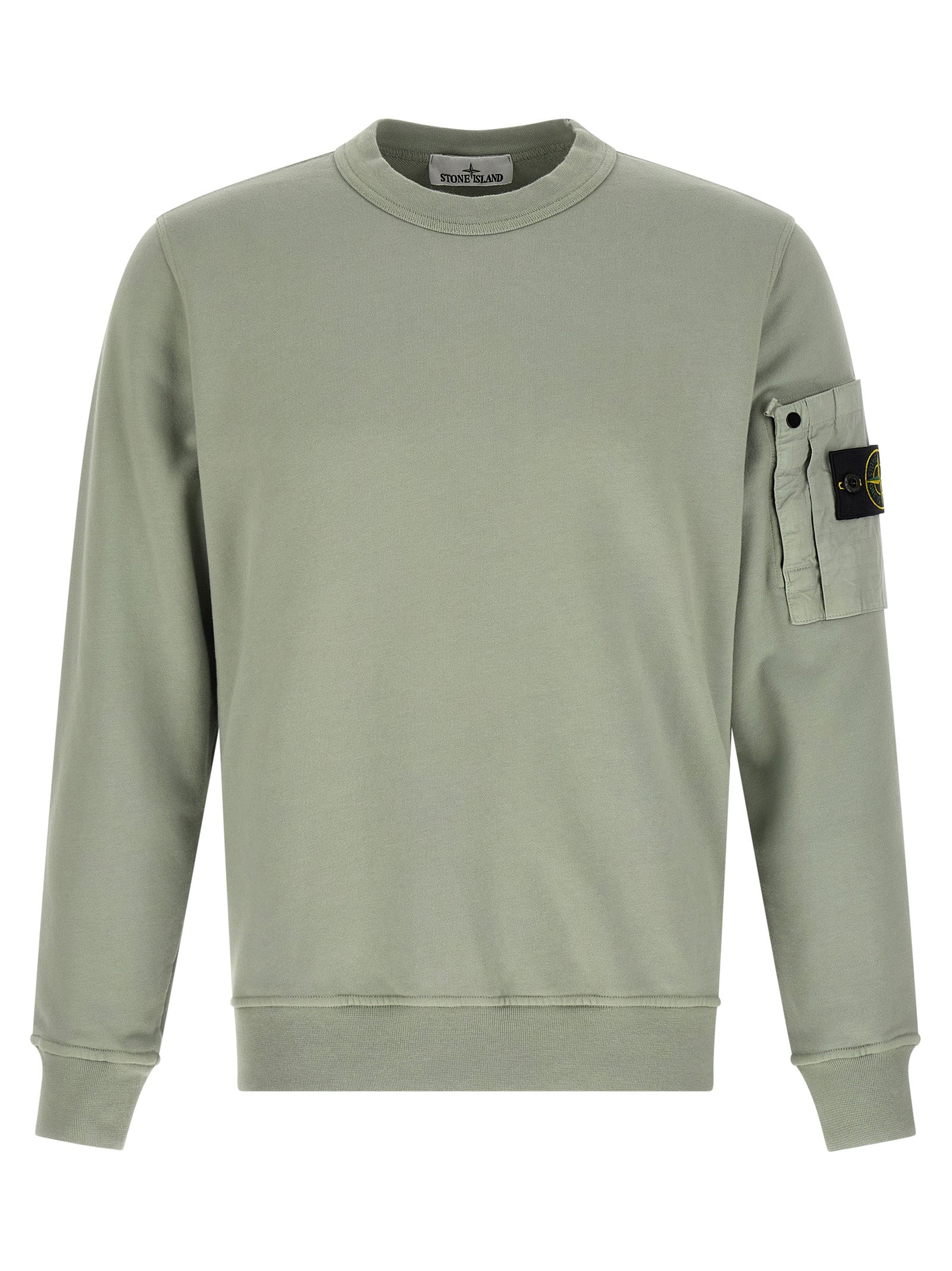 Stone Island Bicolor Cotton Sweatshirt