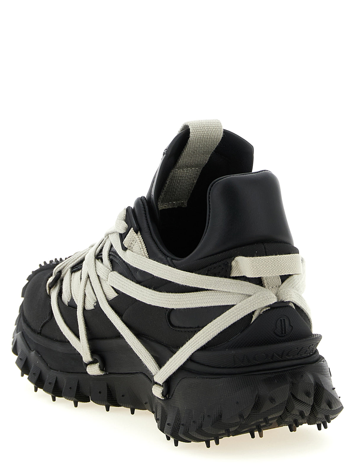 Rick Owens Black Cowhide Athletic Sneakers