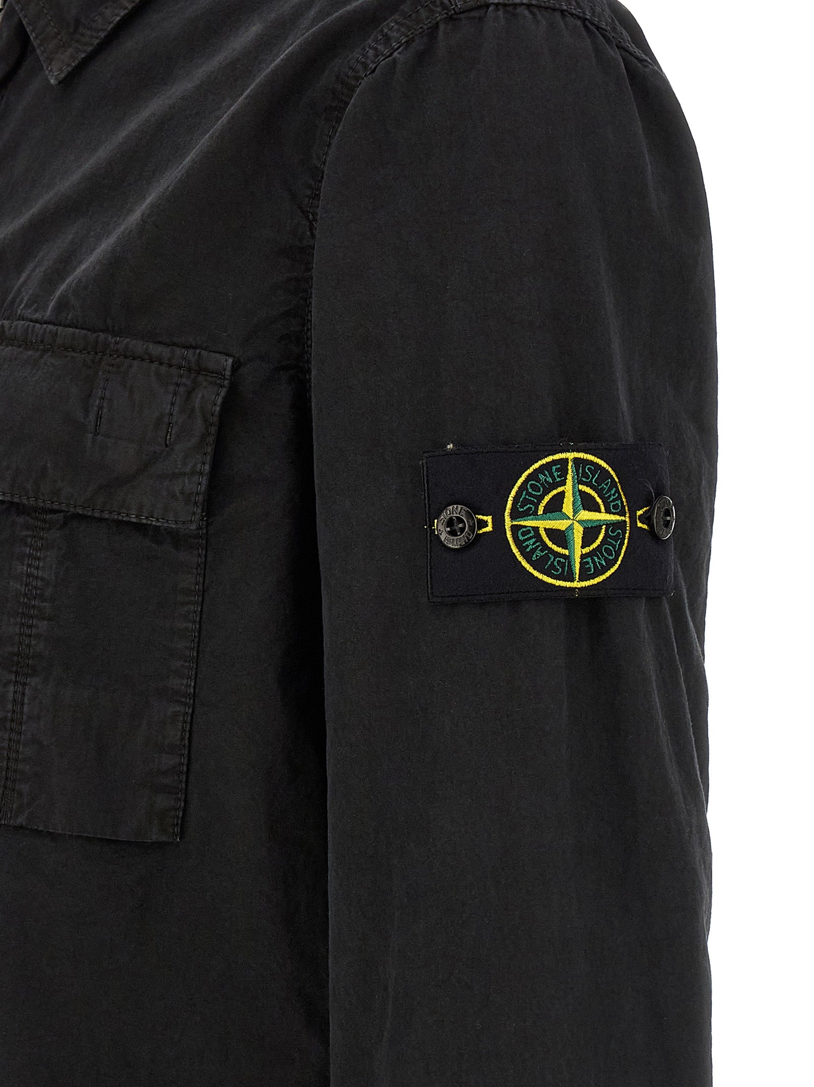 Stone Island Black Cotton Blouse