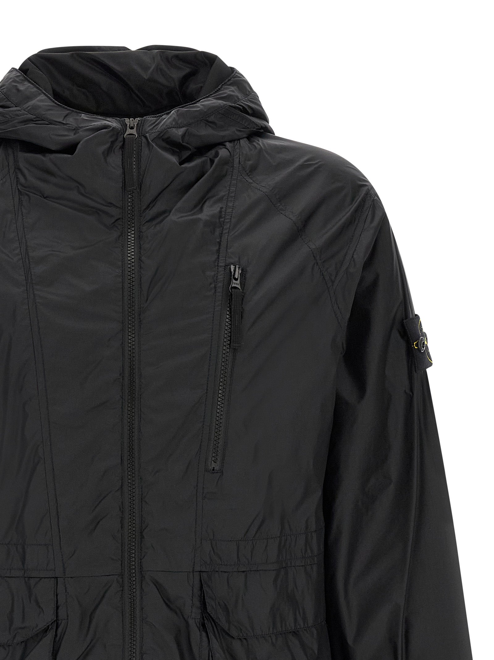 Stone Island Blue Polyamide Shell Jacket