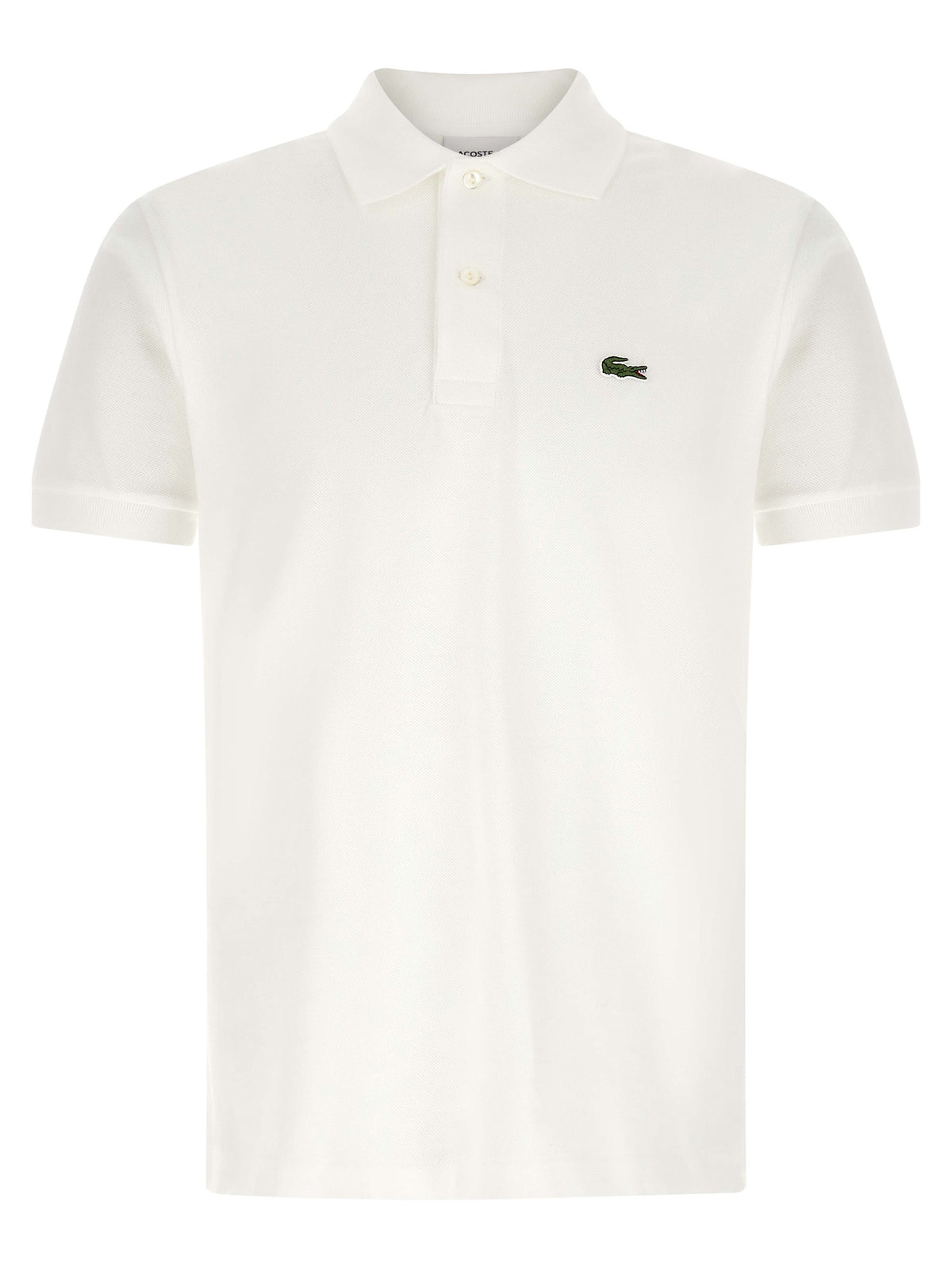 Lacoste White Cotton Polo Shirt
