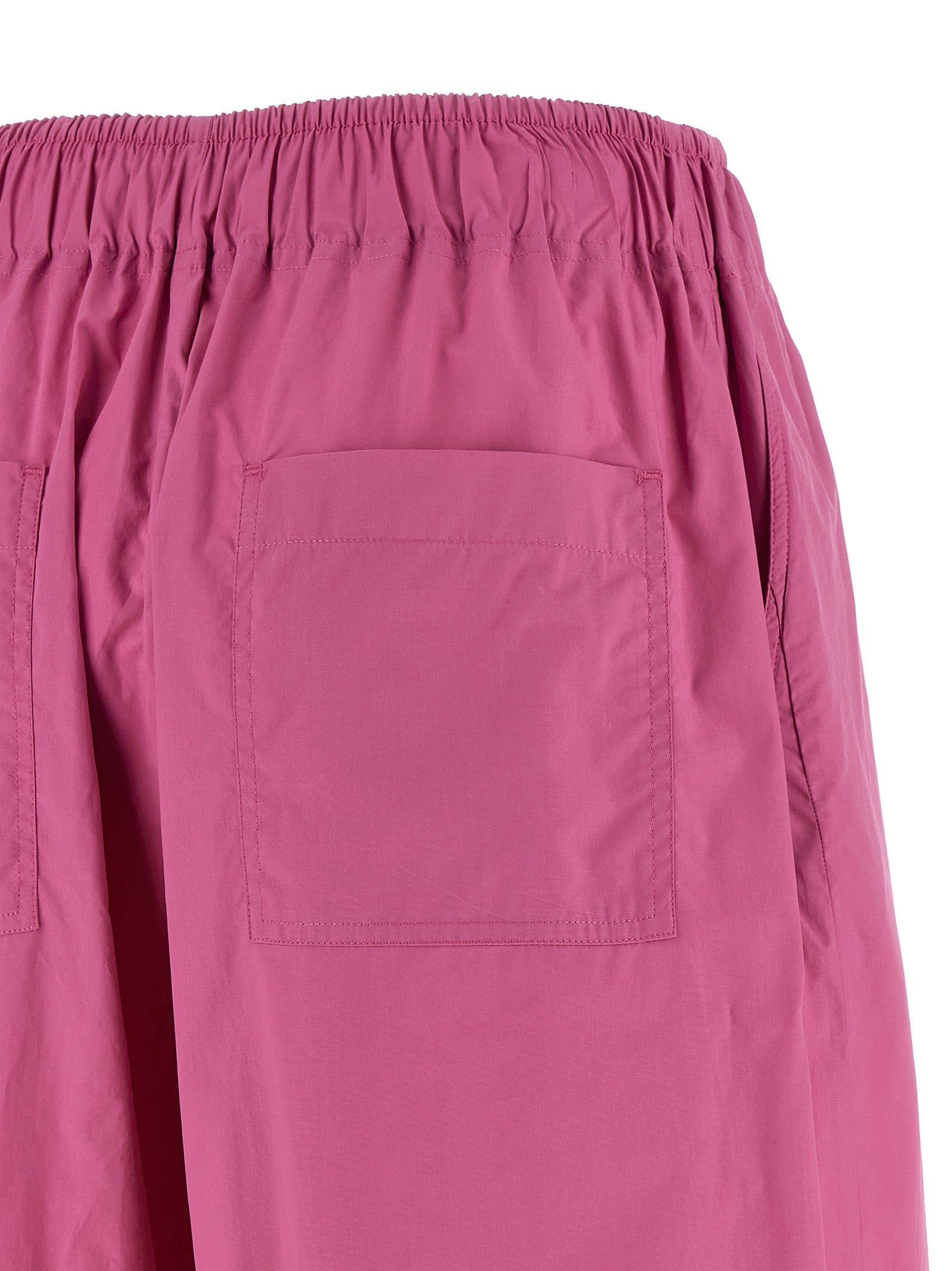 THELATEST Fuchsia Cotton Casual Pants