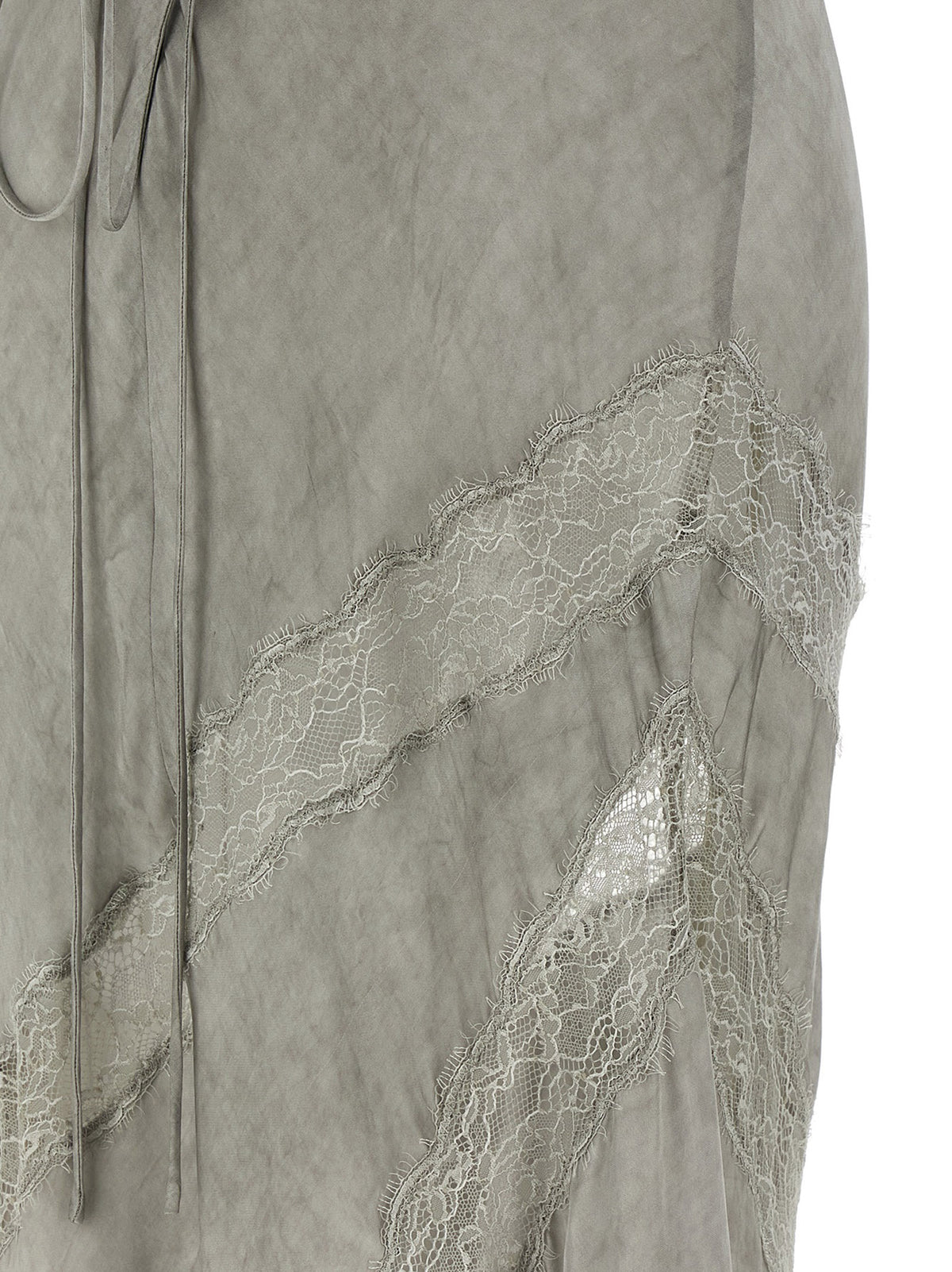 The Andamane Gray Viscose Long Dress