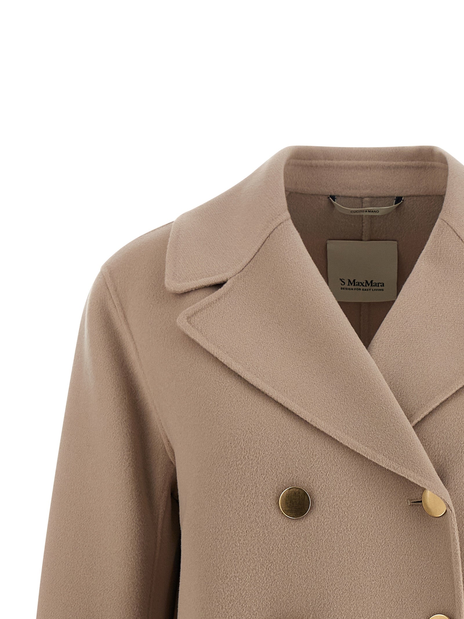 'S Max Mara Beige Virgin Wool Blazer