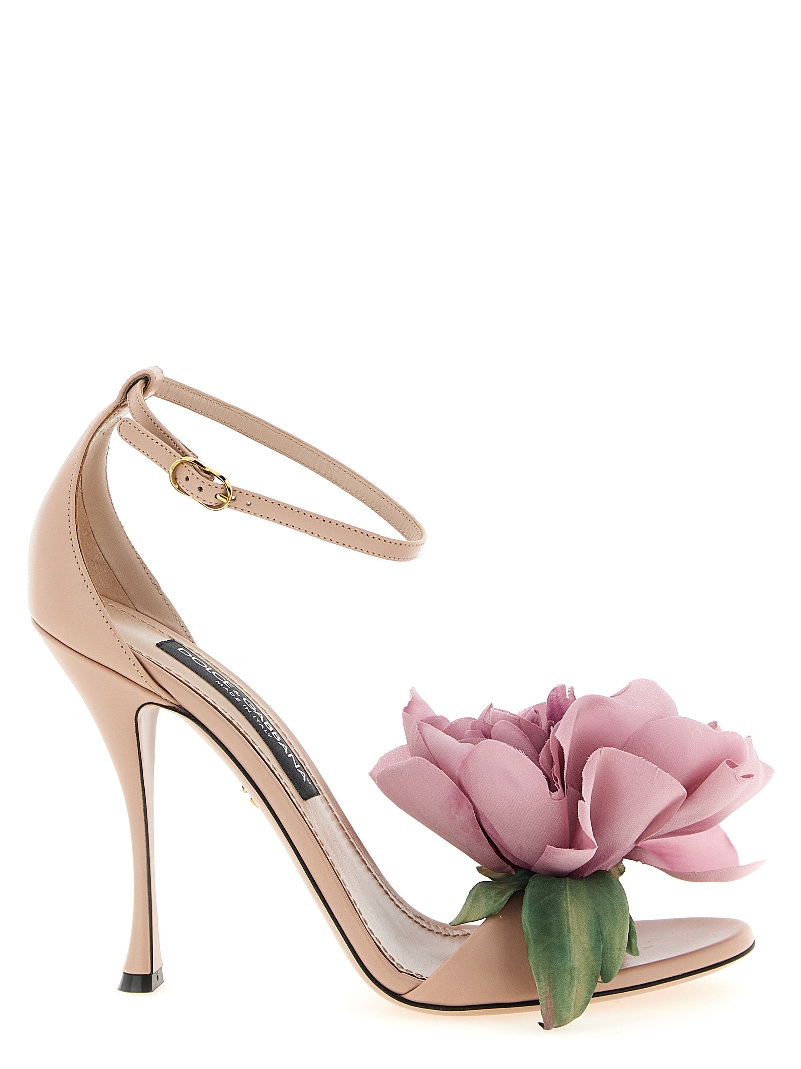 Dolce & Gabbana Multicolor Calfskin Stiletto Heel Sandals