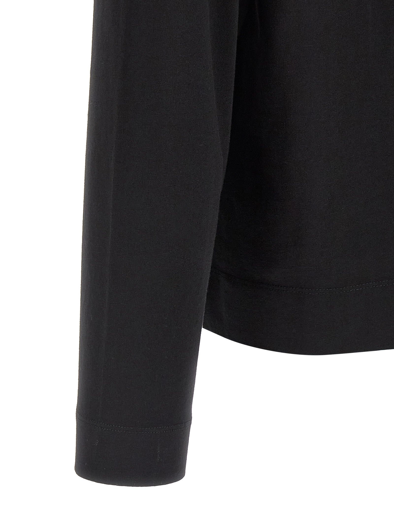 Dries Van Noten Black Cotton T-Shirt