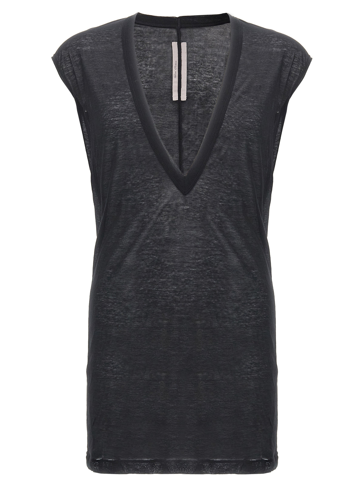 Rick Owens Black Cotton T-Shirt