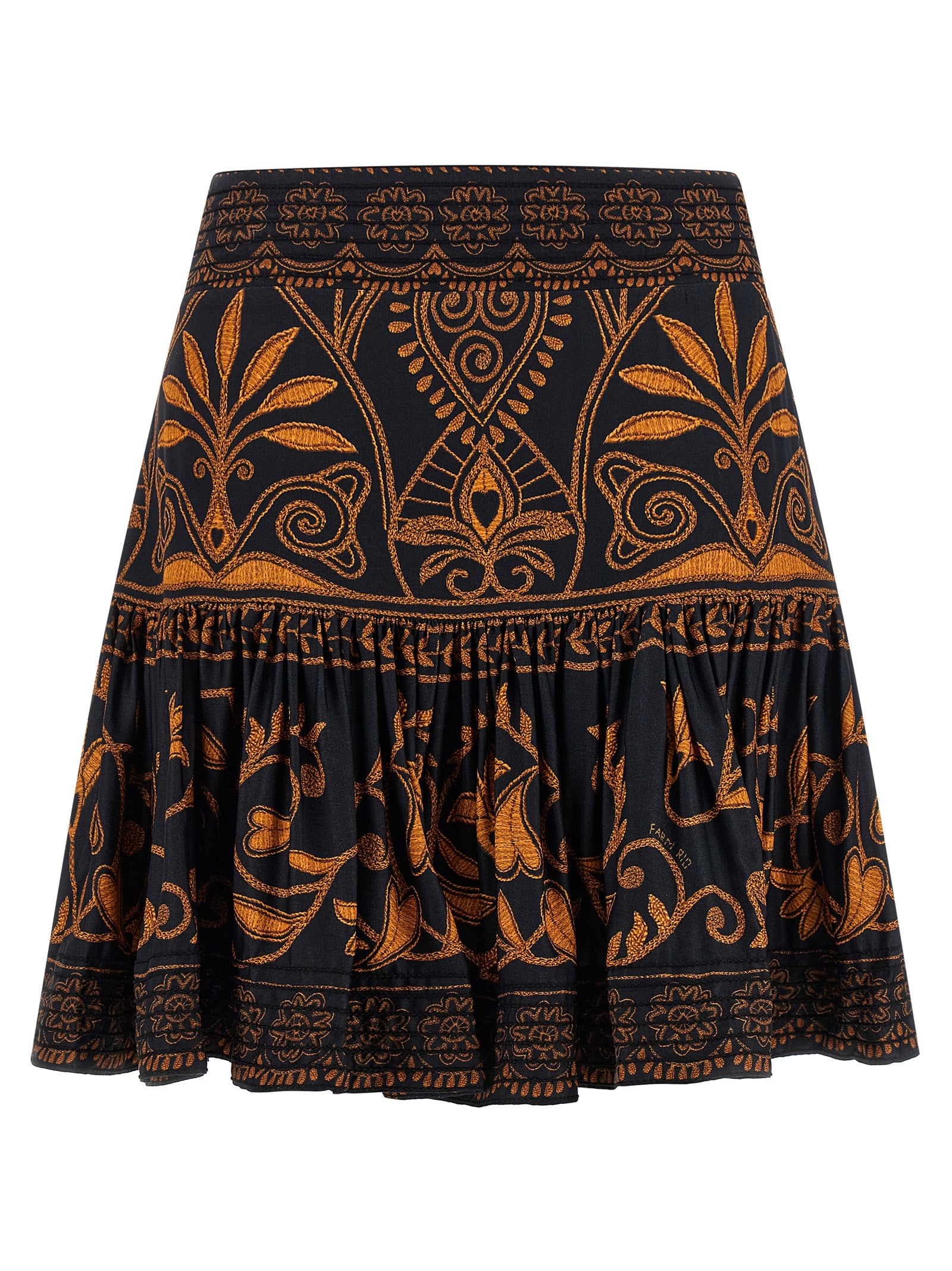 FARM RIO Multicolor Viscose Long Skirt