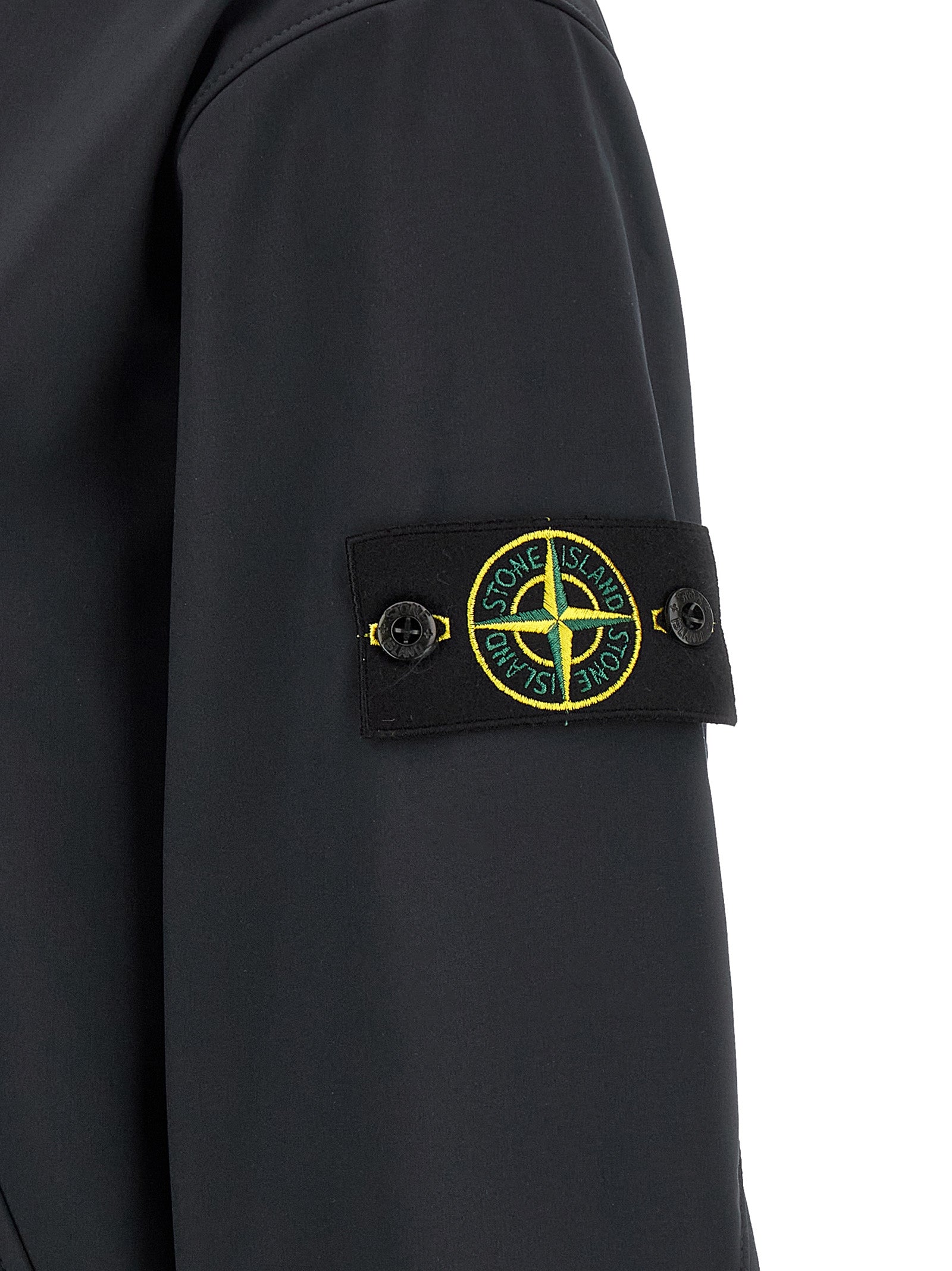 Stone Island Blue Polyester Shell Jacket