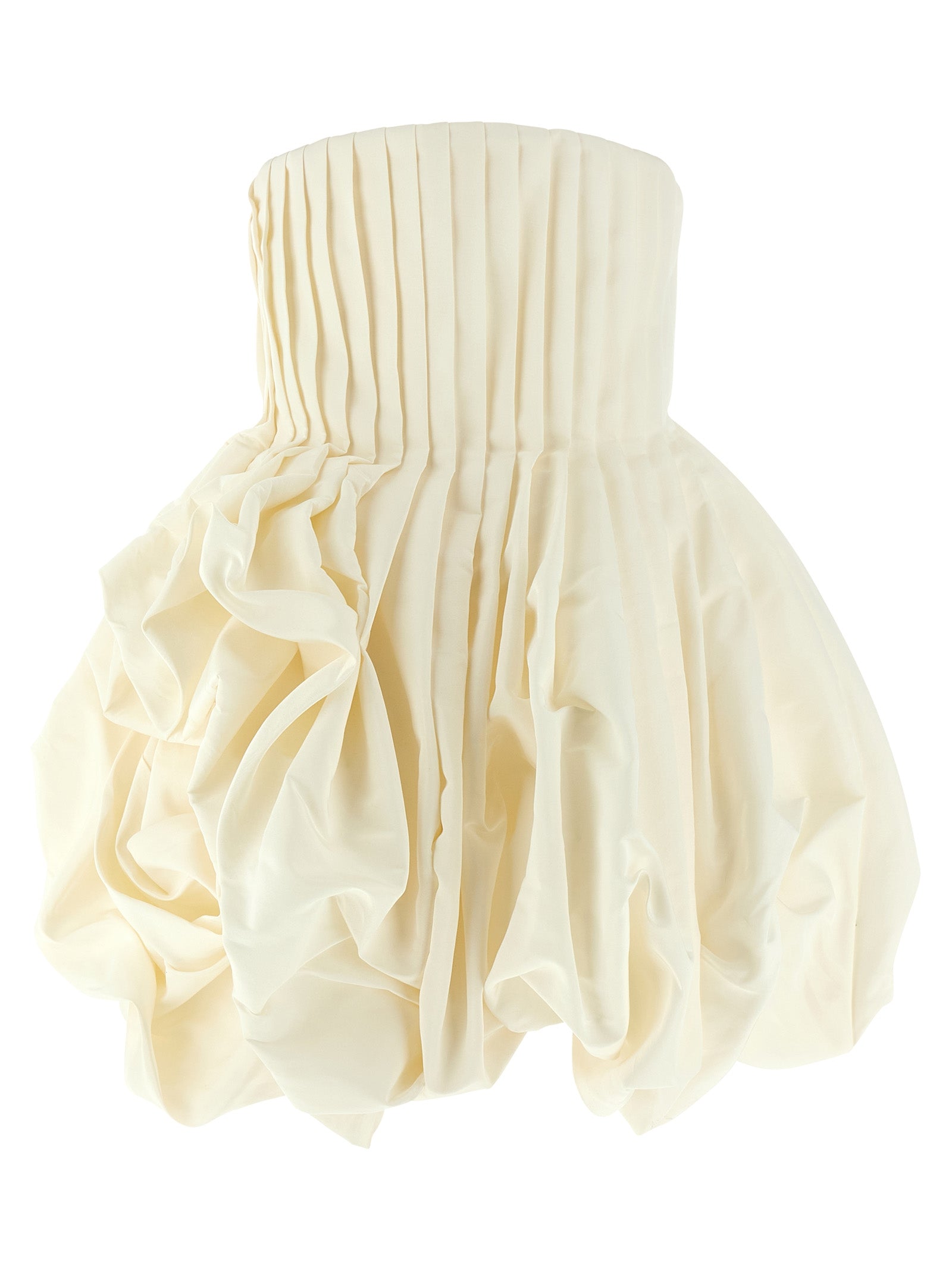 Carolina Herrera White Silk Short Dress