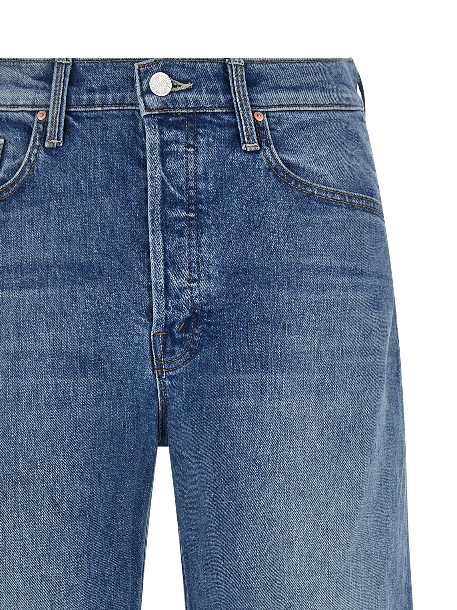 Mother Denim Blue Cotton Jeans Denim