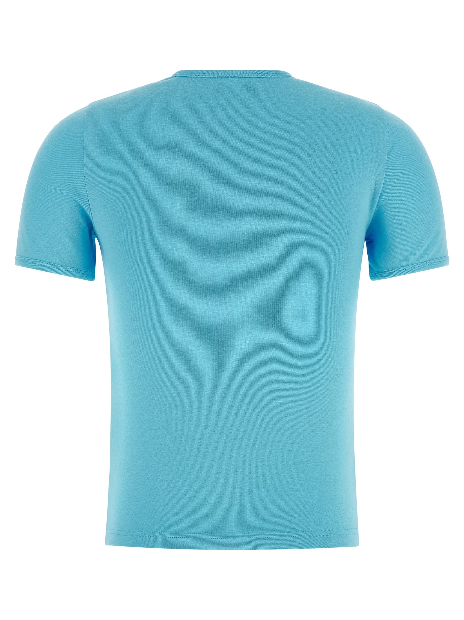 Courrèges Blue Cotton T-Shirt