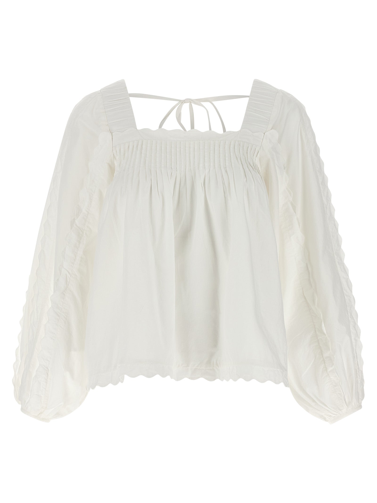 FARM RIO White Cotton Blouse