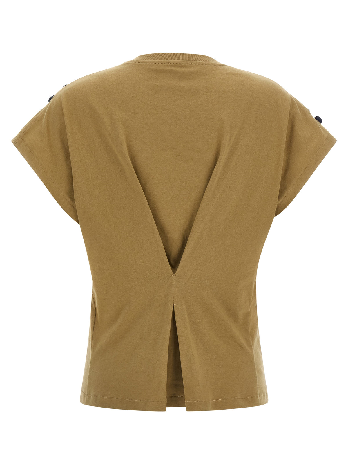 NUDE Brown Cotton T-Shirt