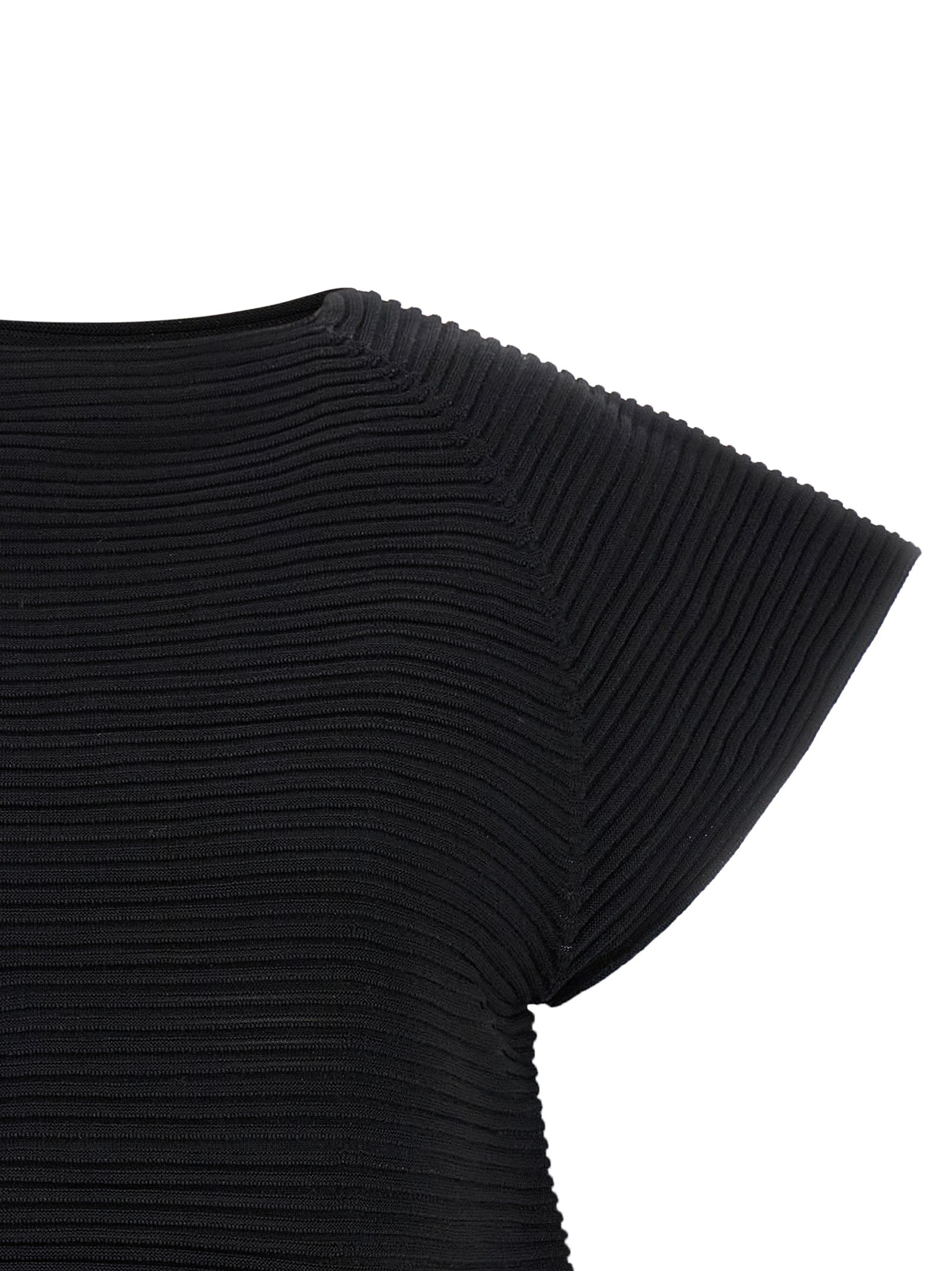 Issey Miyake Black Polyester Short Dress