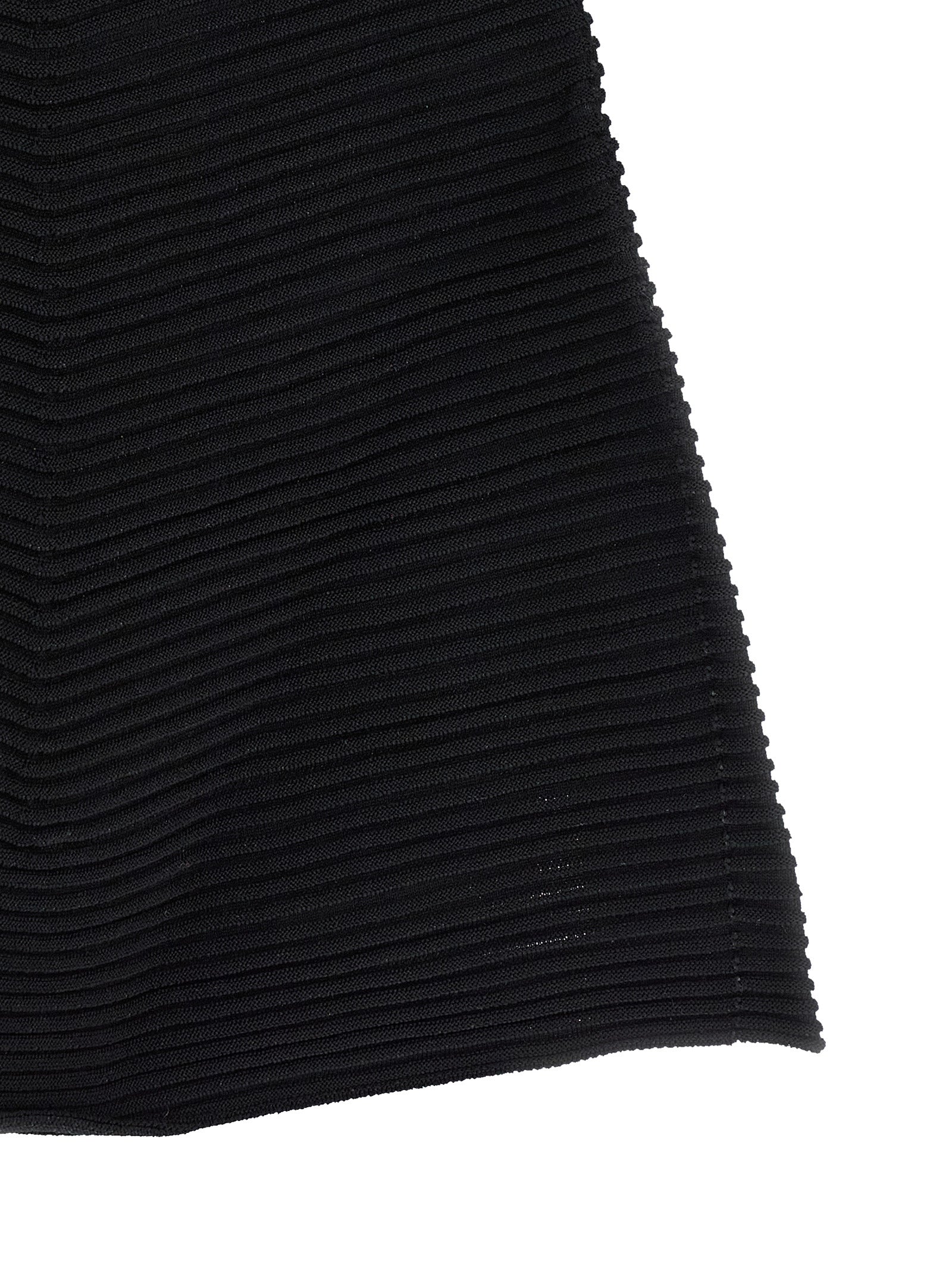 Issey Miyake Black Polyester Short Dress