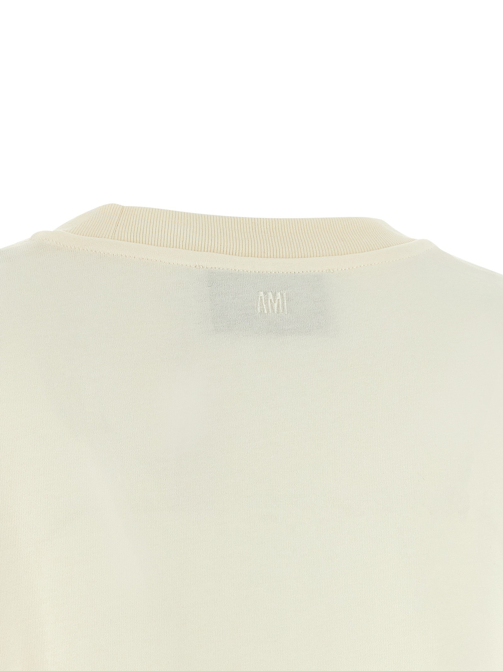 Ami Paris White Cotton T-Shirt