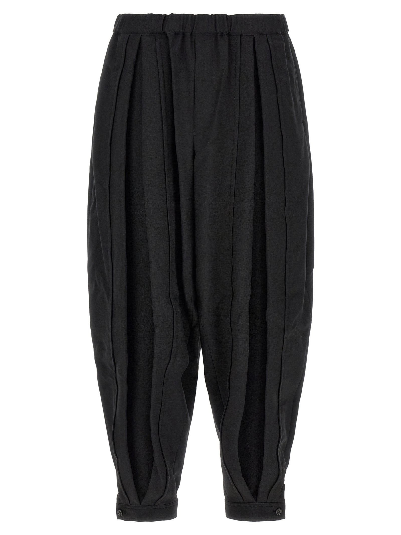 Comme Des Garçons Black Polyester Casual Pants