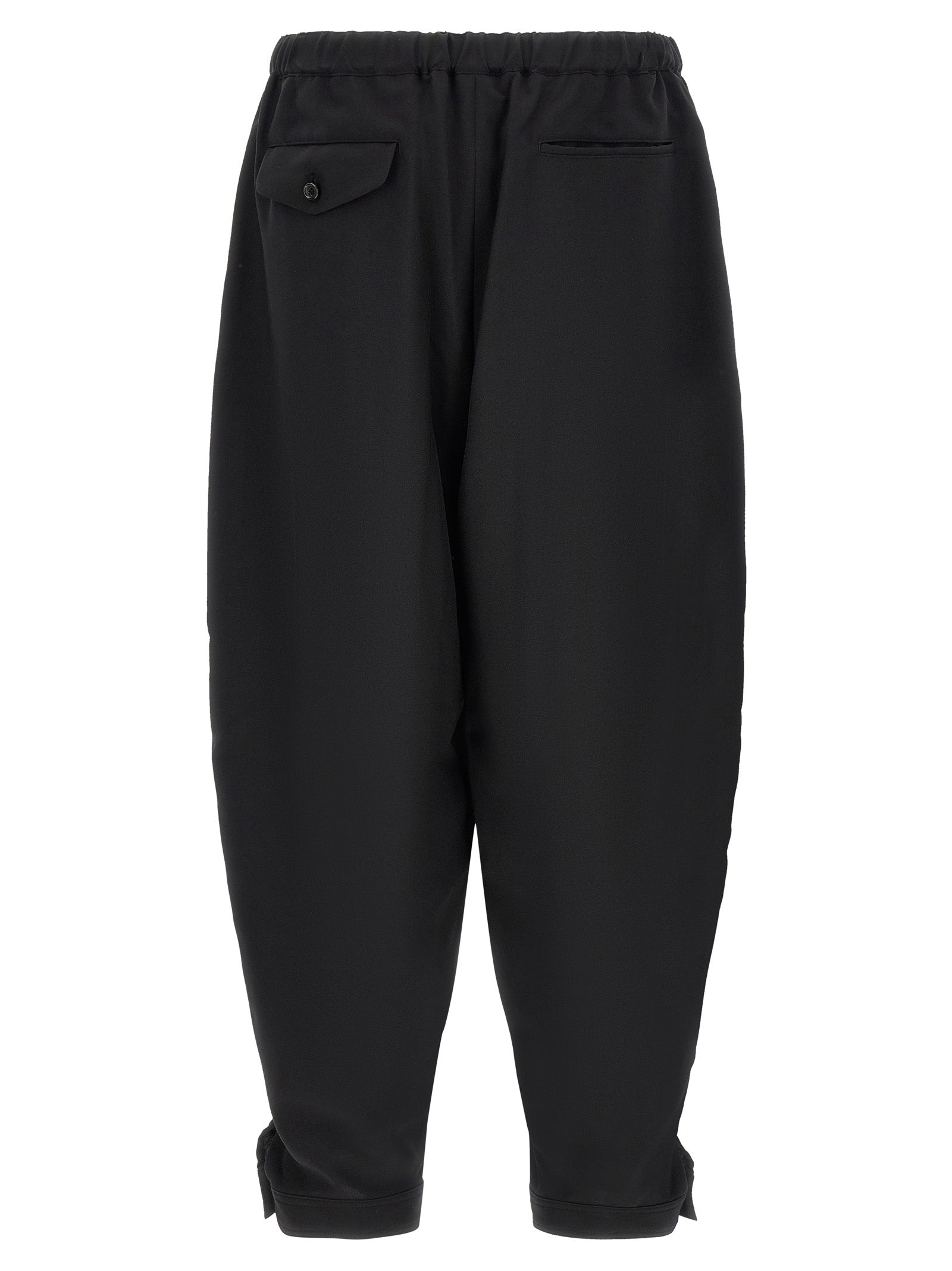 Comme Des Garçons Black Polyester Casual Pants