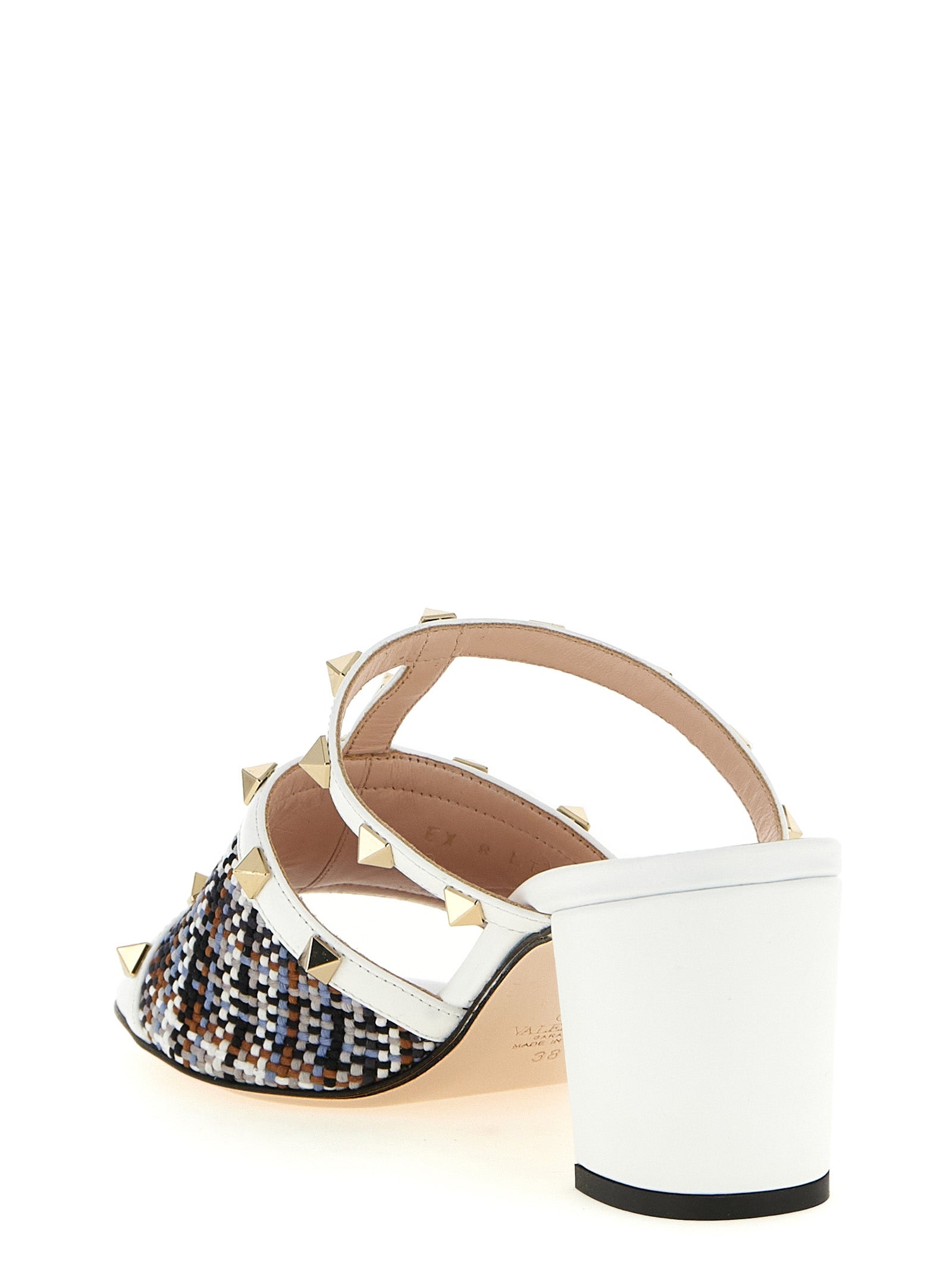 Valentino Garavani White Polyester Platform Sandals