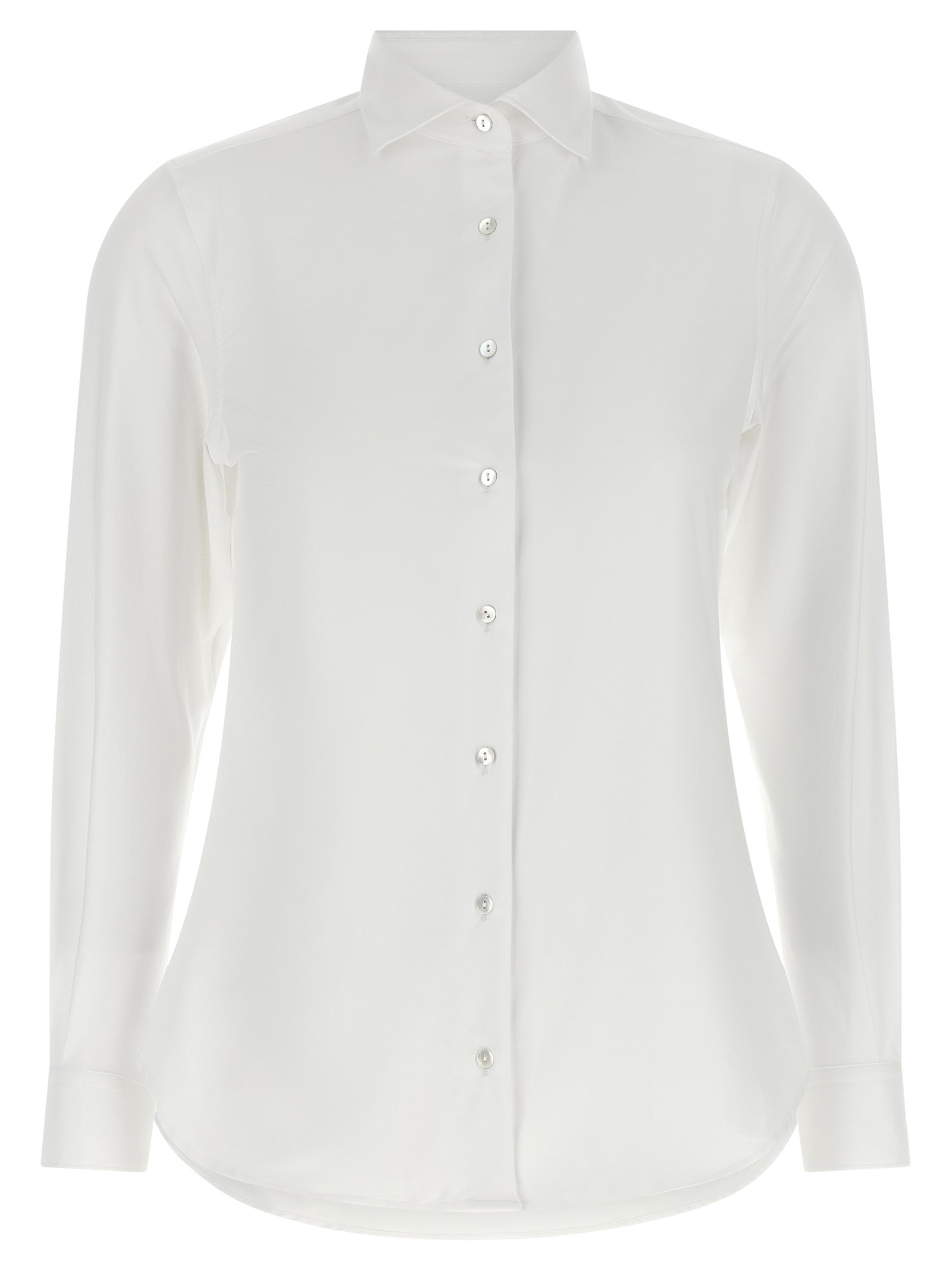XACUS White Polyamide Blouse