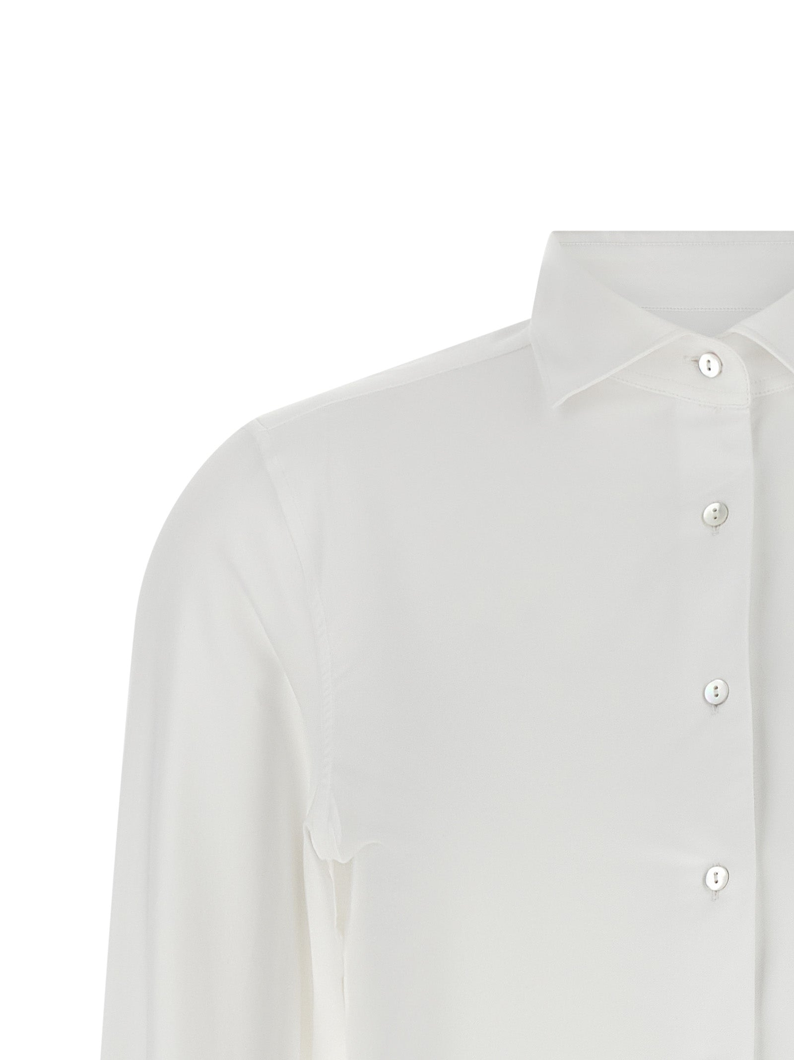 XACUS White Polyamide Blouse