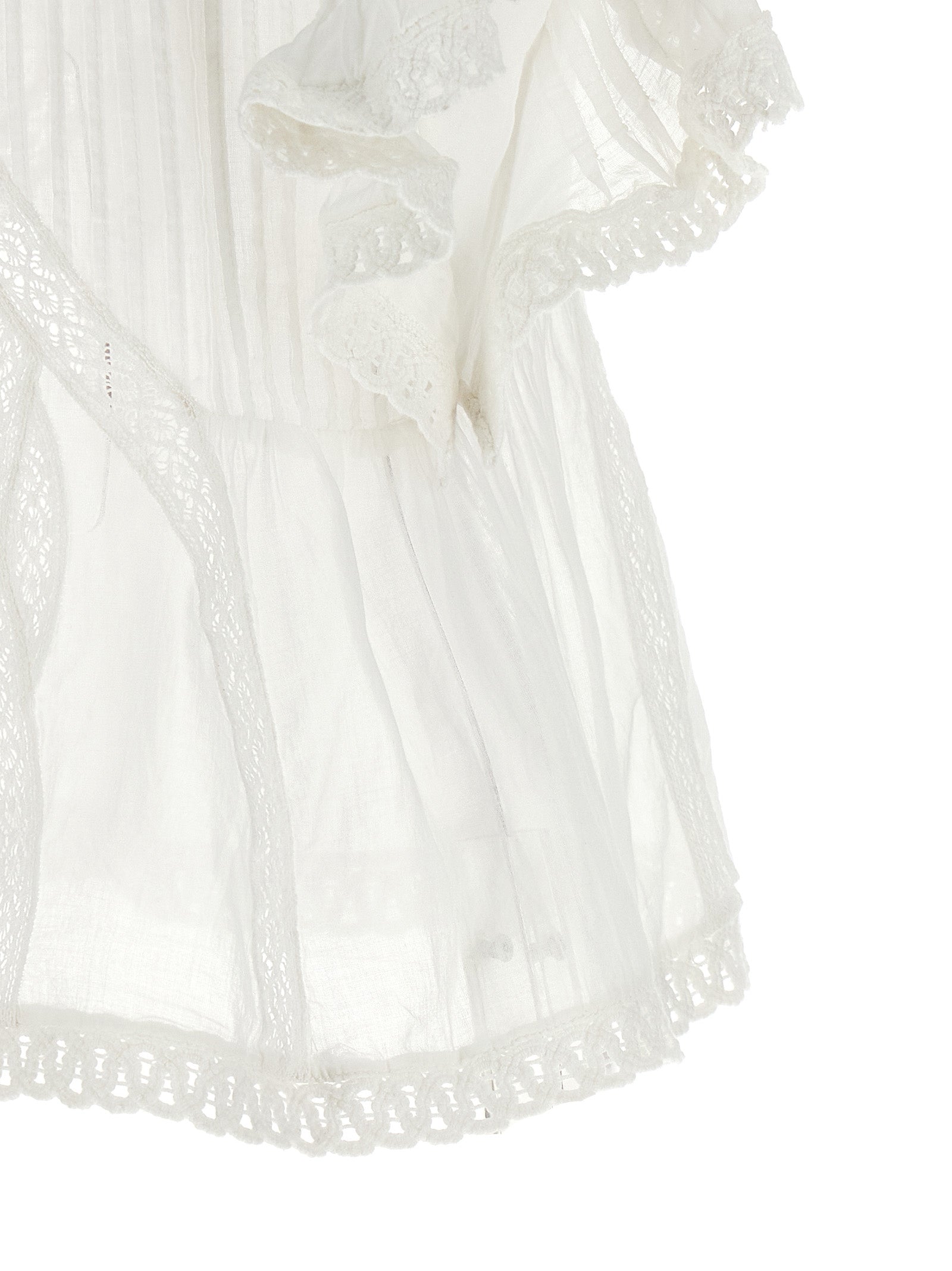 FARM RIO White Organic Cotton Blouse