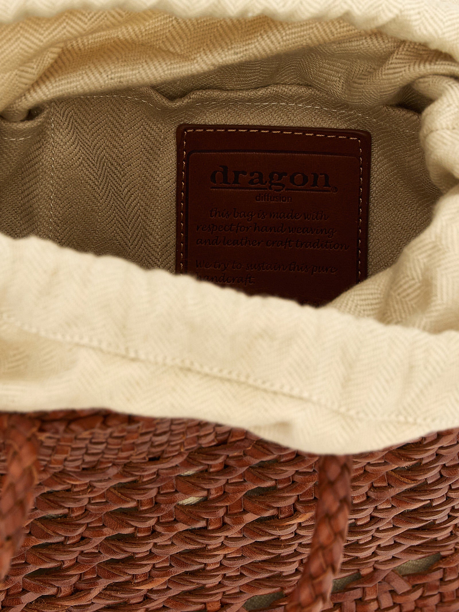 Dragon Diffusion Brown Calfskin Handbag