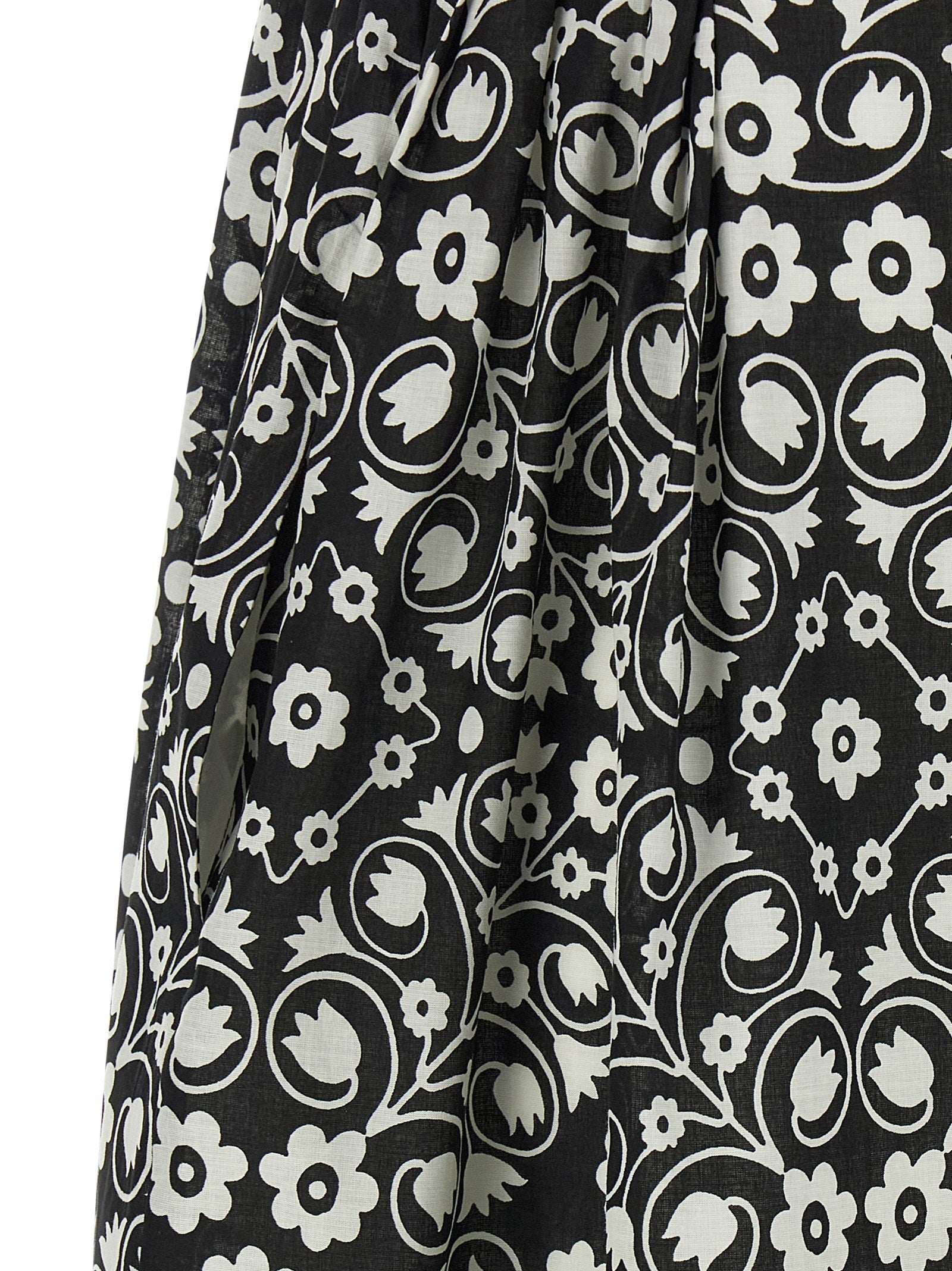 Max Mara Bicolor Cotton Long Dress
