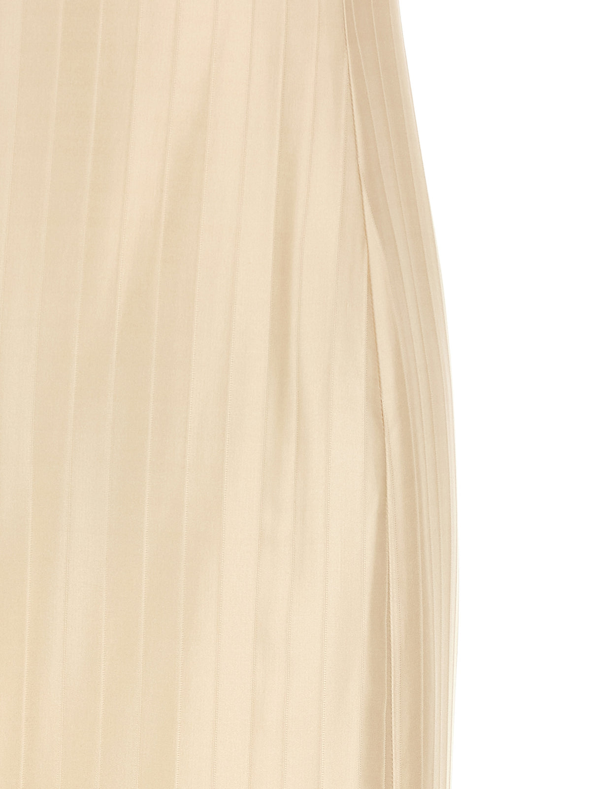Loulou De Saison Beige Viscose Midi Dress