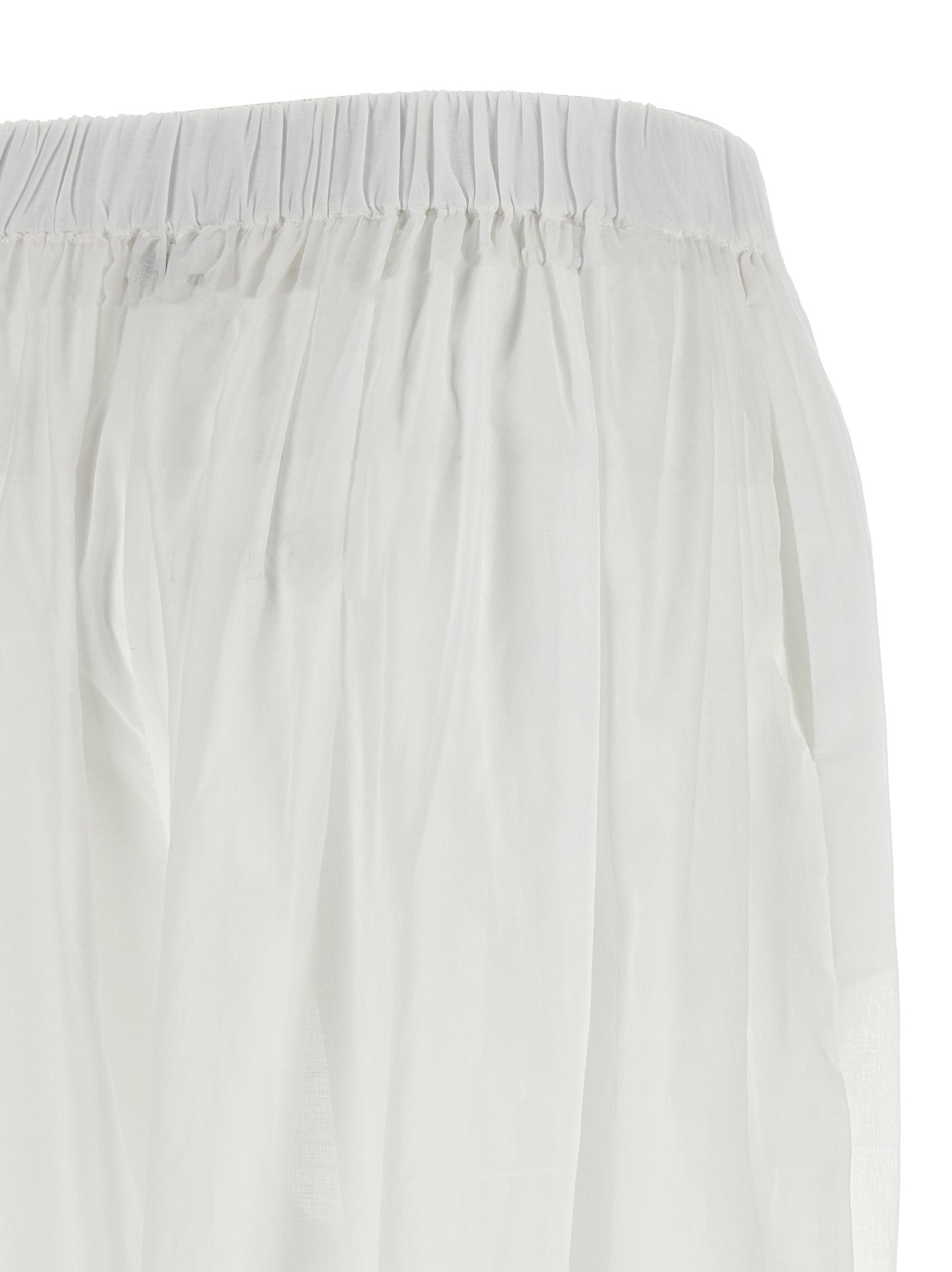 The Andamane White Cotton Casual Pants