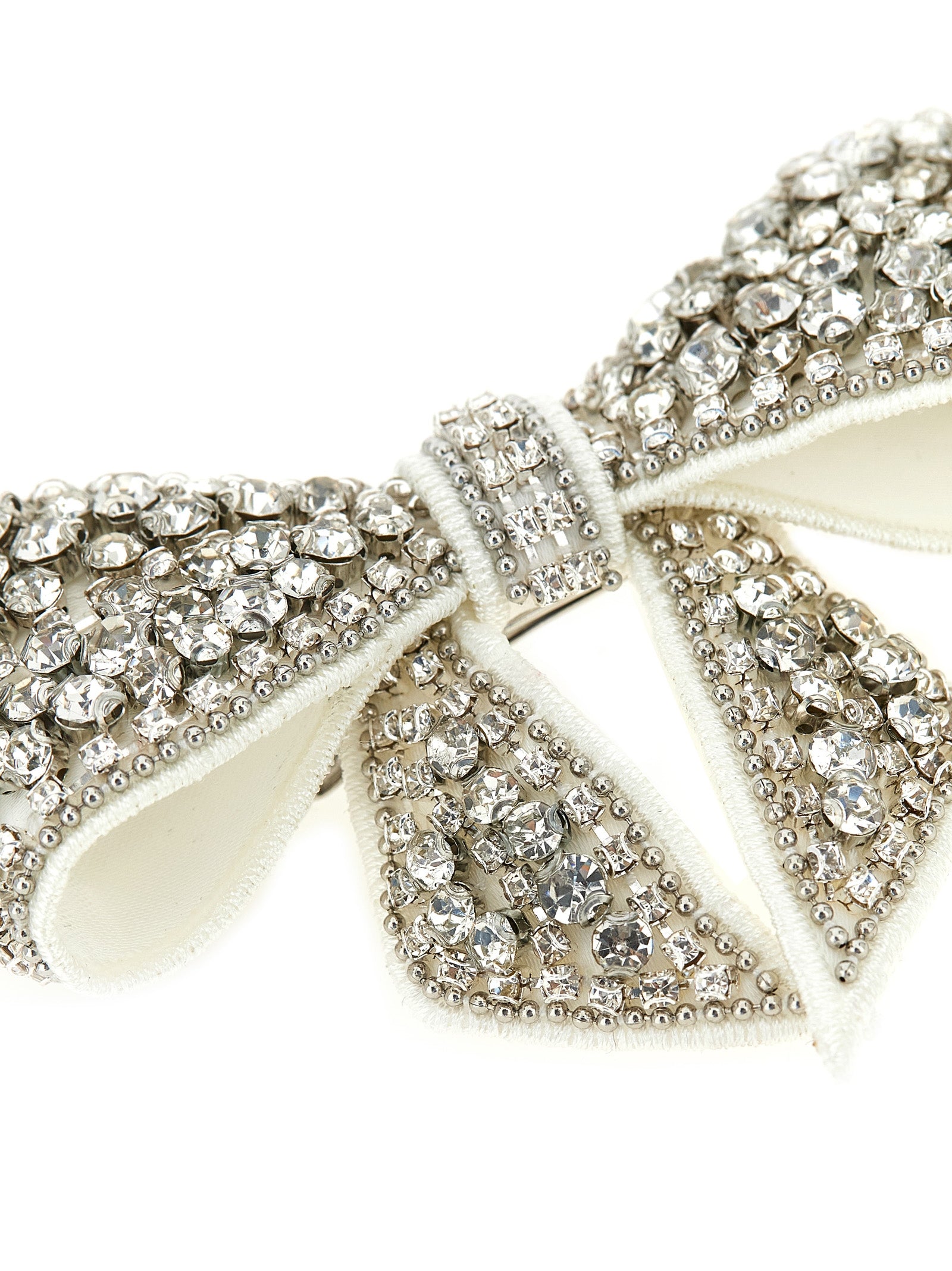 Self-Portrait White Polyester Hair Clip