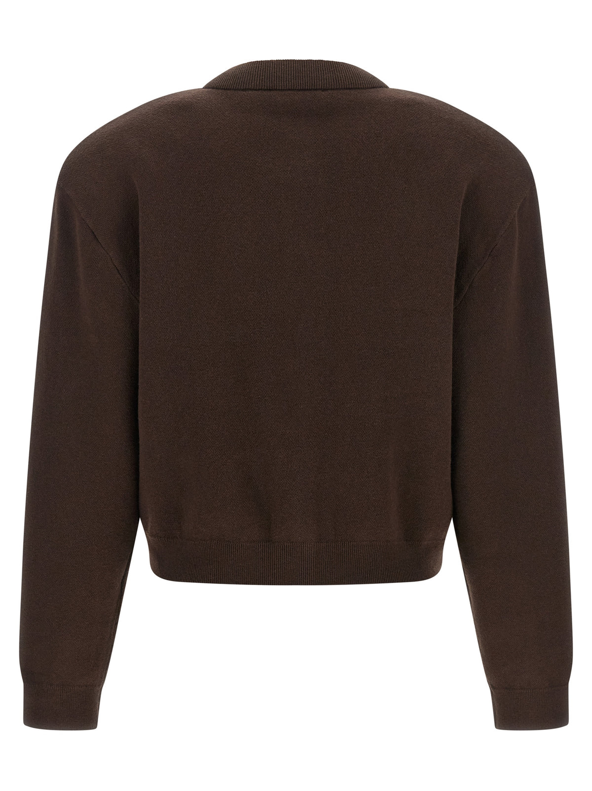 ROTATE BIRGER CHRISTENSEN Brown Organic Cotton Cardigan