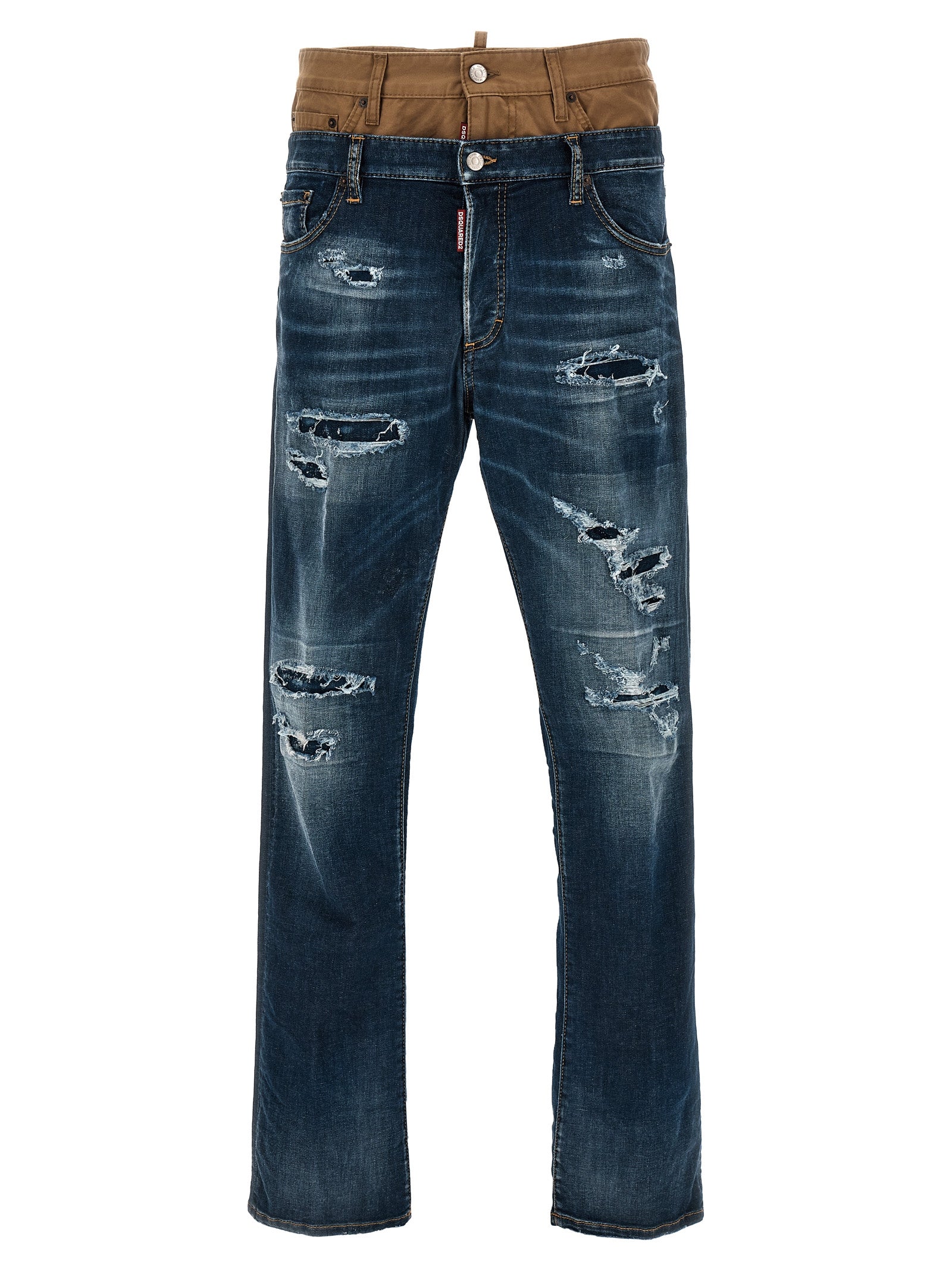 Dsquared² Blue Cotton Skinny Jeans