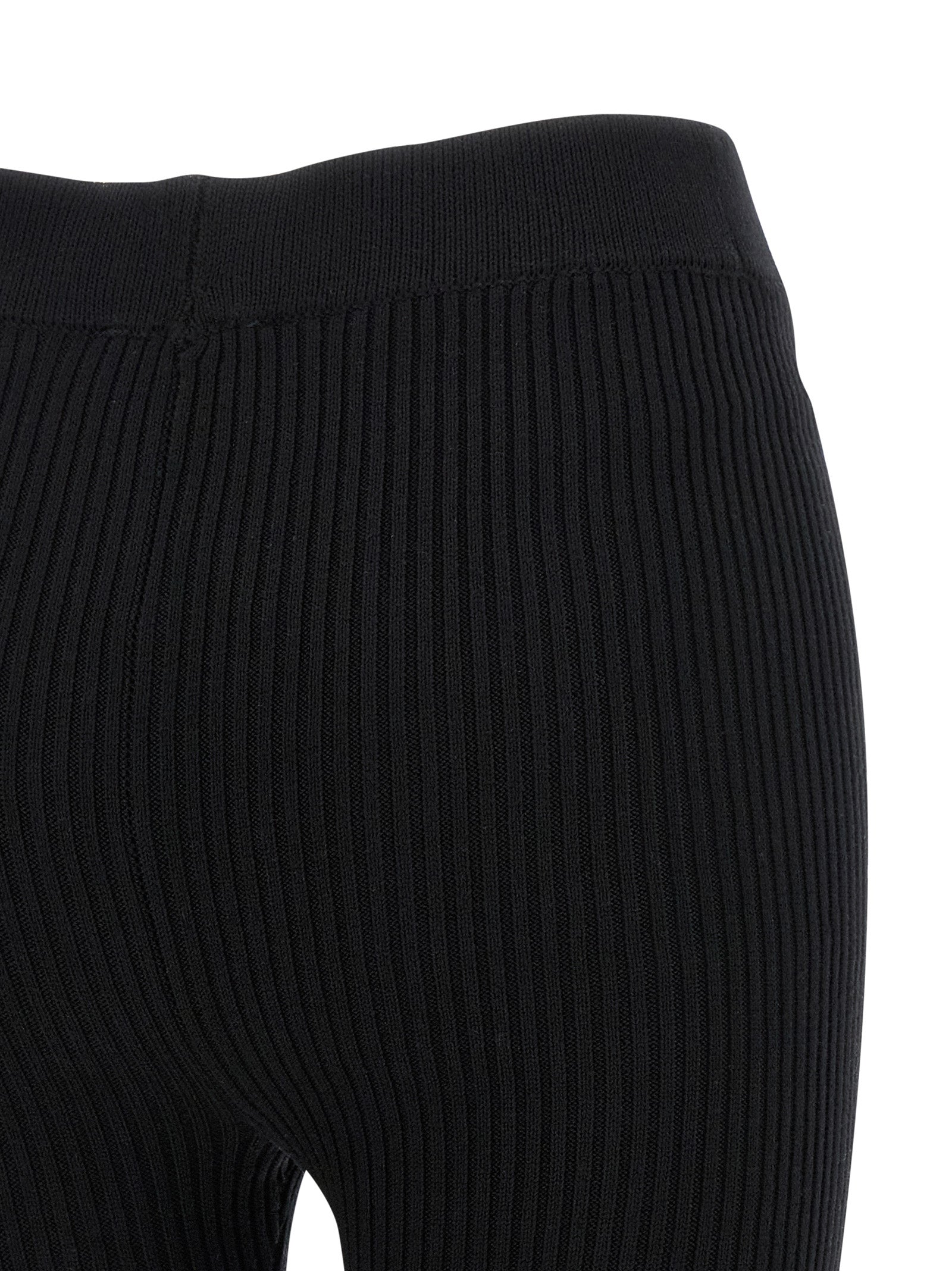 Ganni Black Organic Cotton Casual Pants