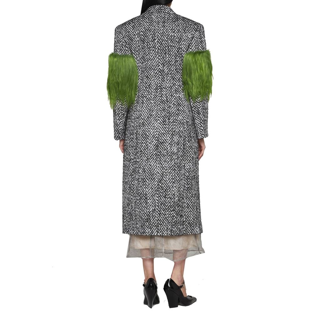 Prada Gray Wool False