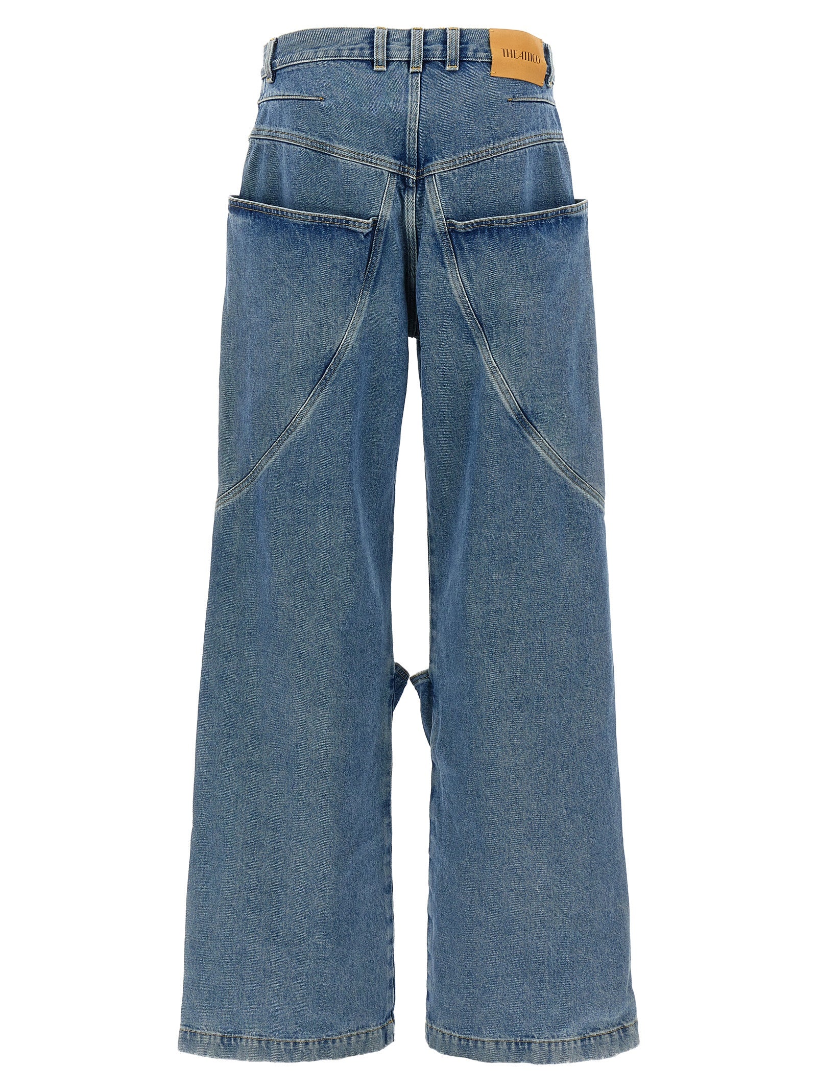 The Attico Blue Cotton Jeans Denim
