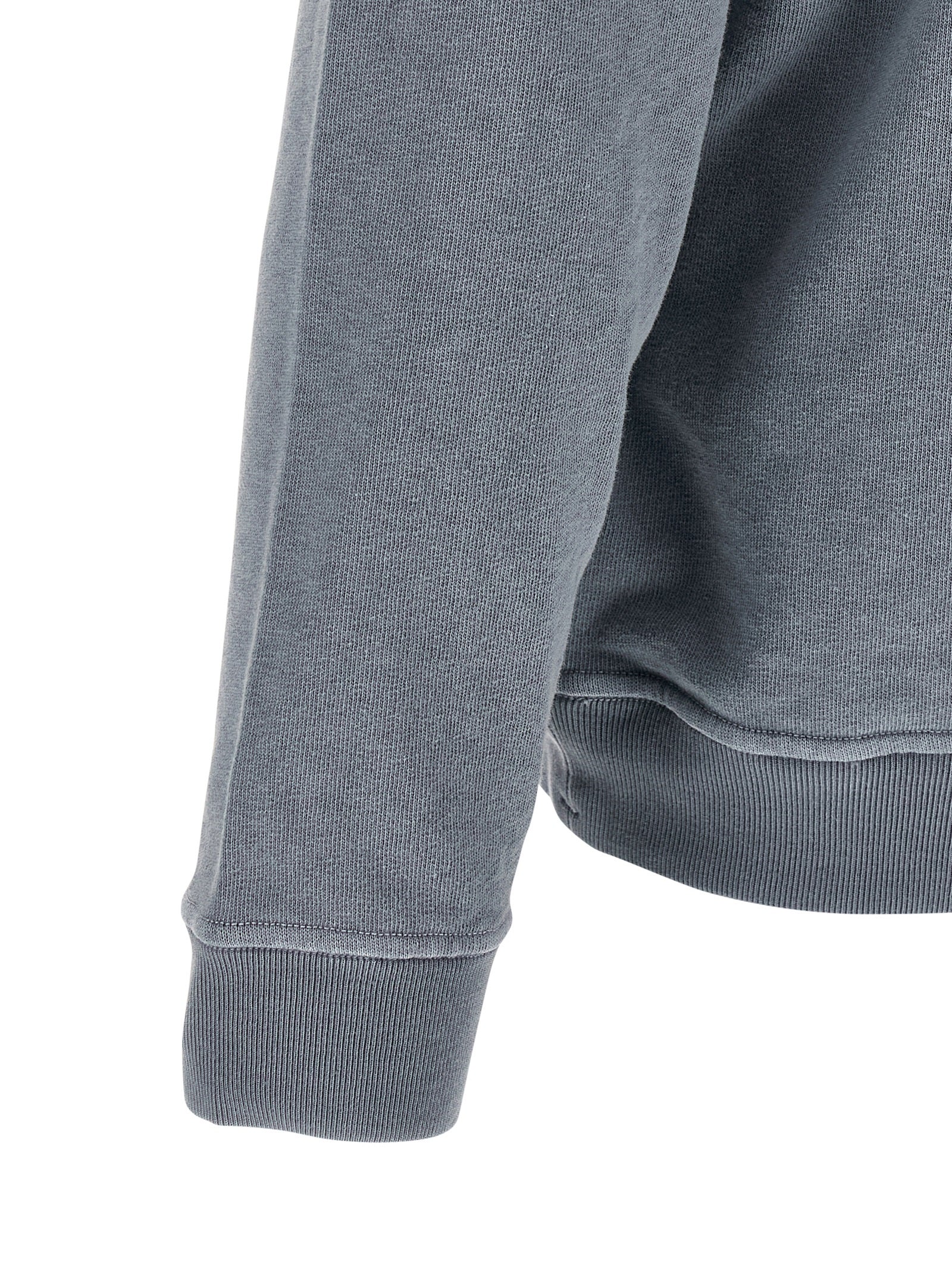 Stone Island Blue Cotton Sweatshirt