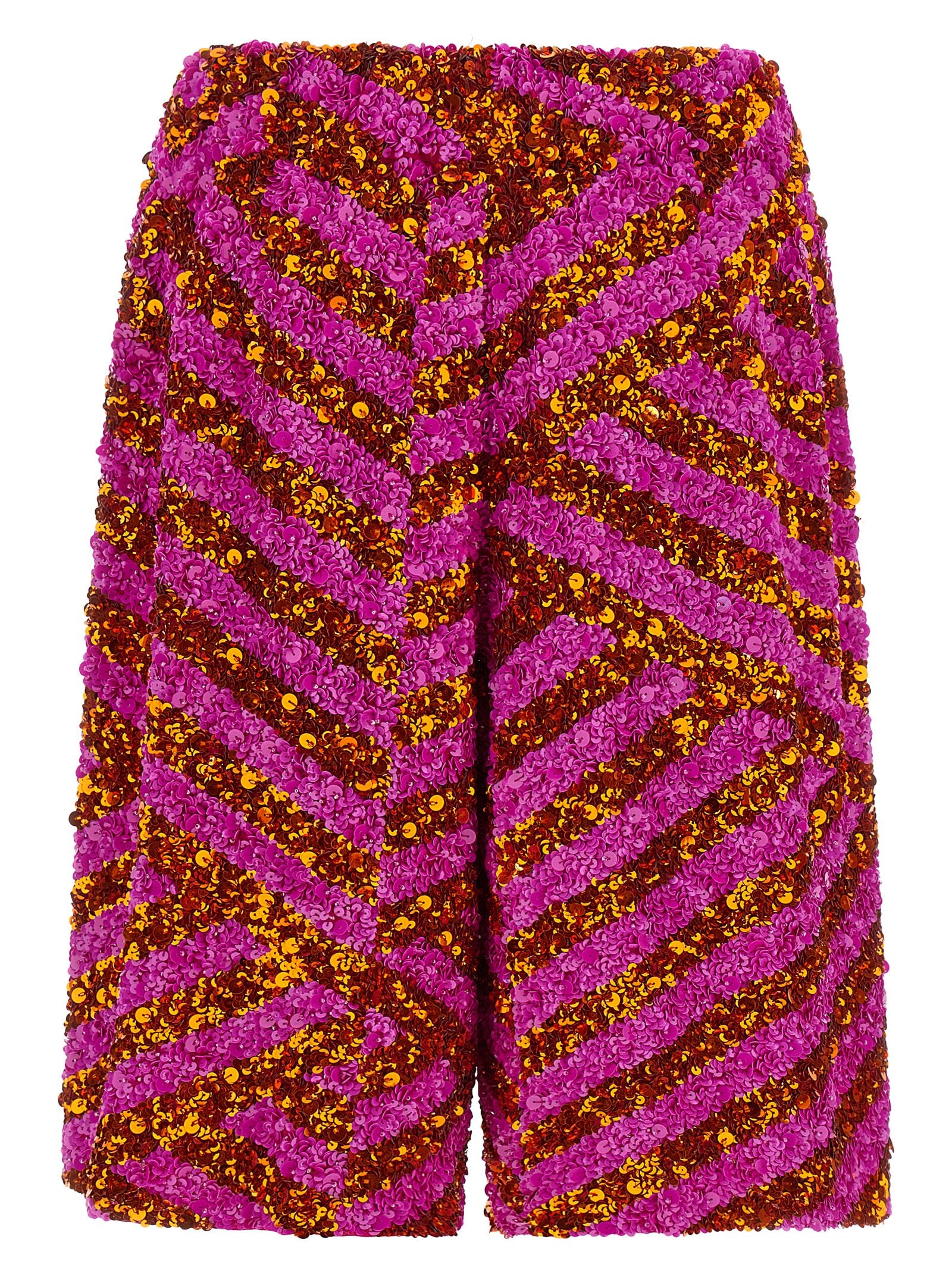 Dries Van Noten Multicolor Viscose Bermuda Shorts