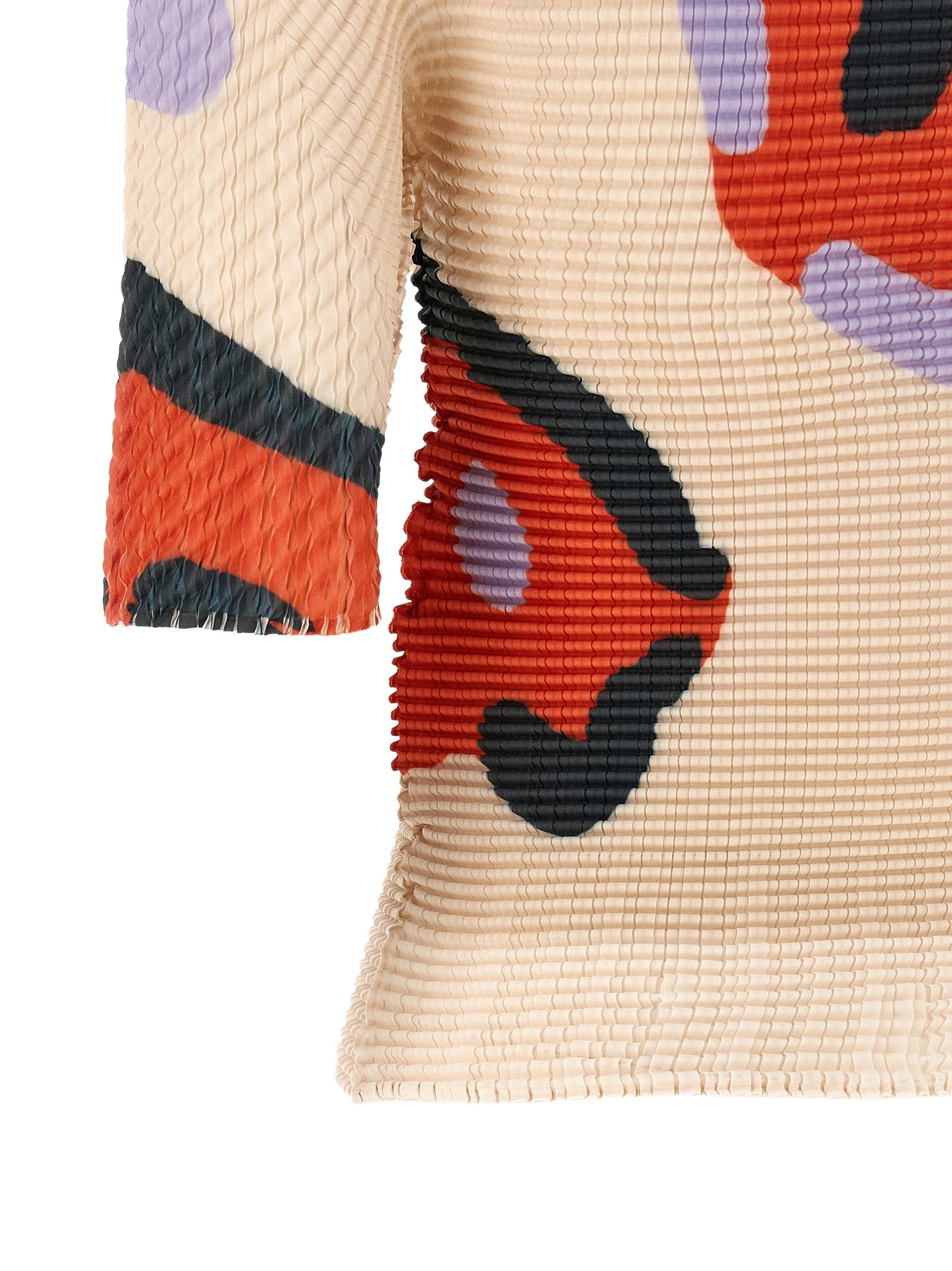 Issey Miyake Beige Polyester Pattern Shirt