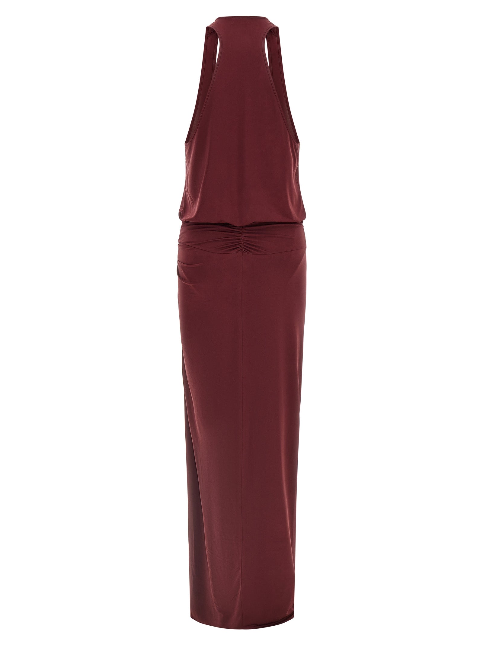 The Andamane Bordeaux Polyester Long Dress