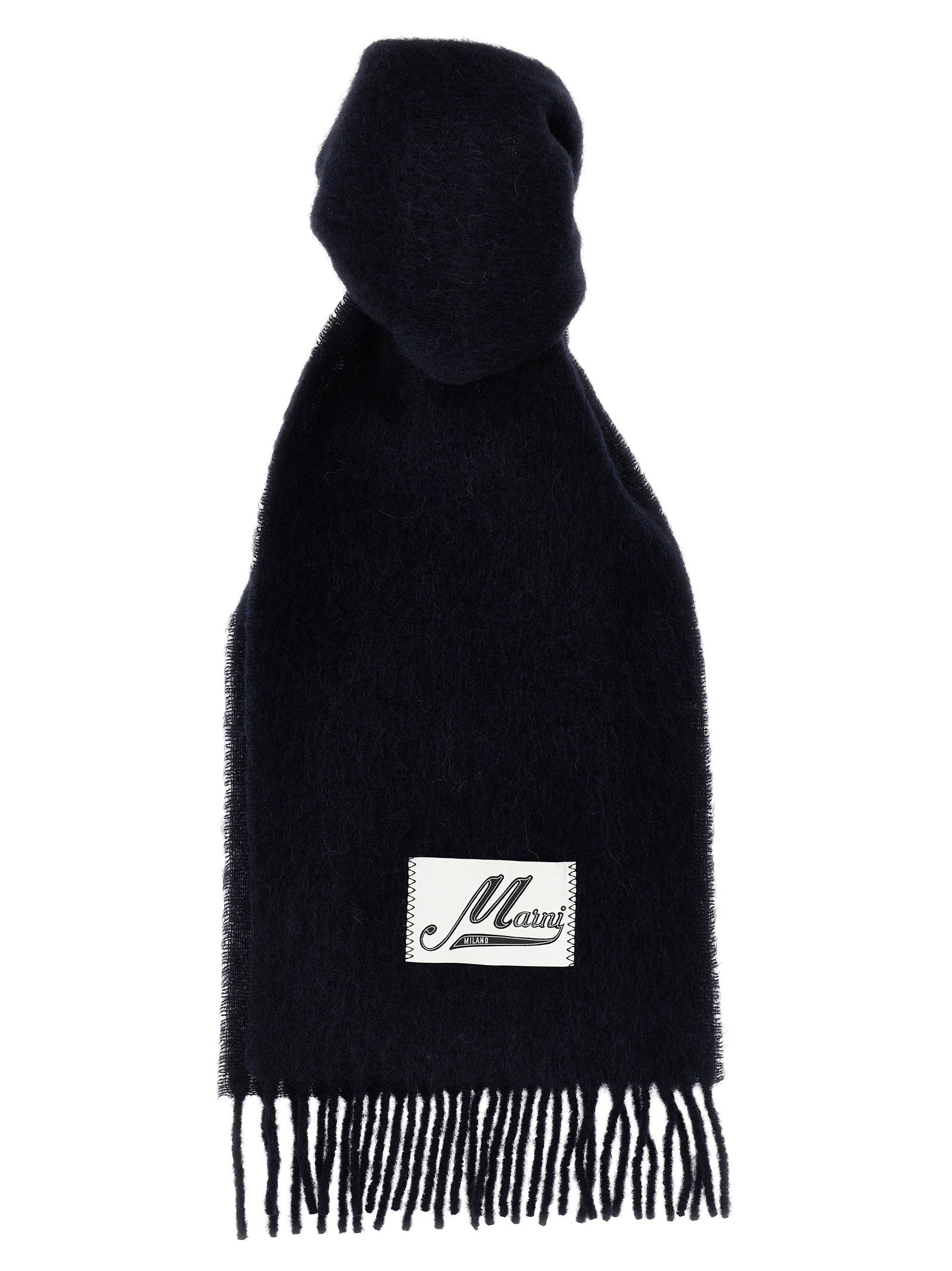 Marni Blue Wool Scarf