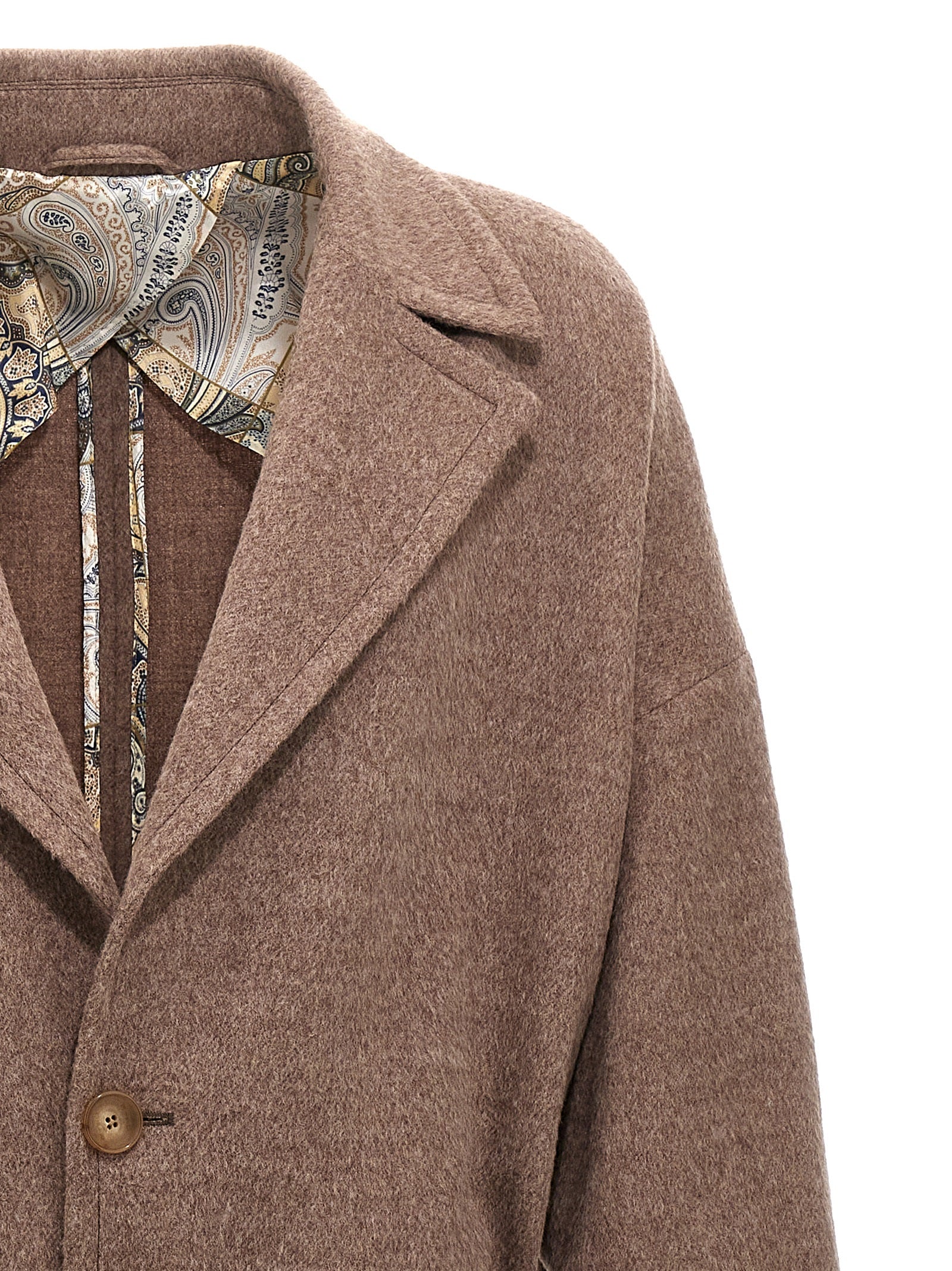 Etro Beige Wool Coat