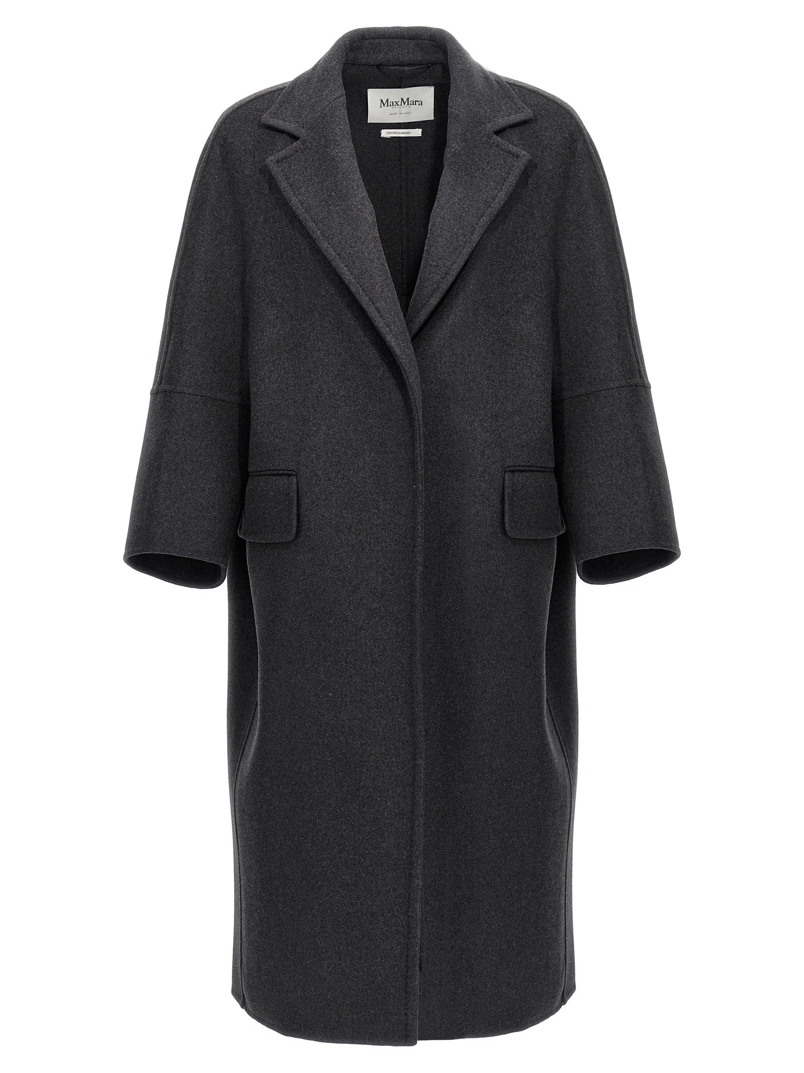 Max Mara Gray Virgin Wool Coat