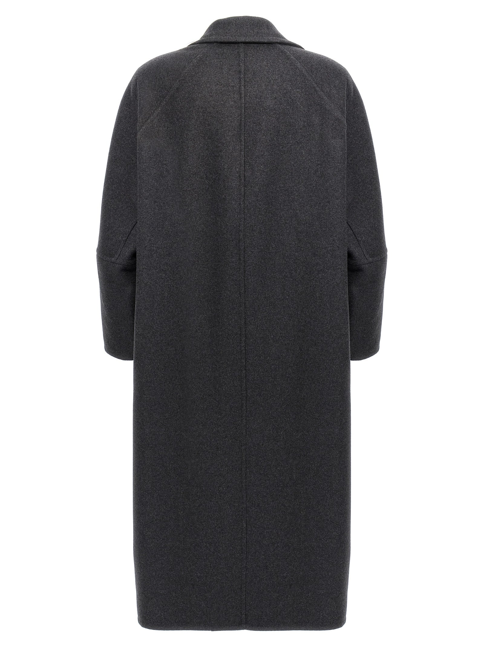 Max Mara Gray Virgin Wool Coat