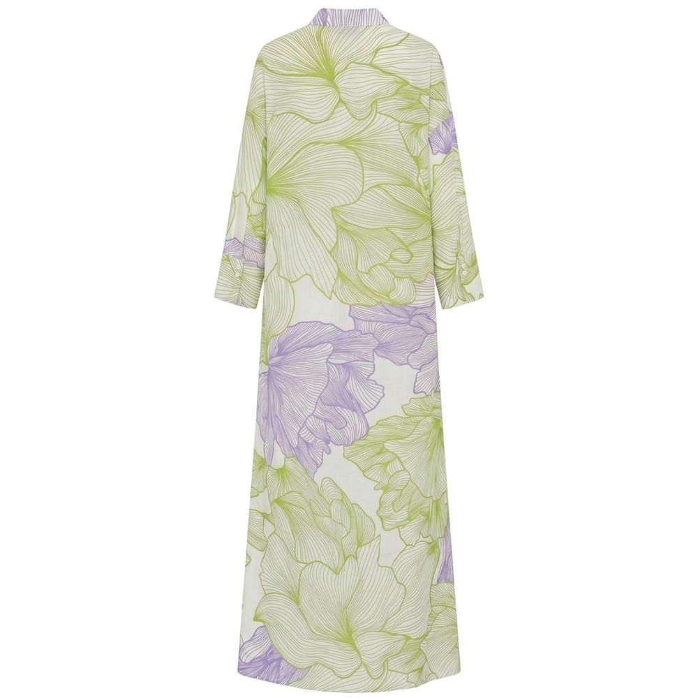 Malo Green Cotton Women Dress